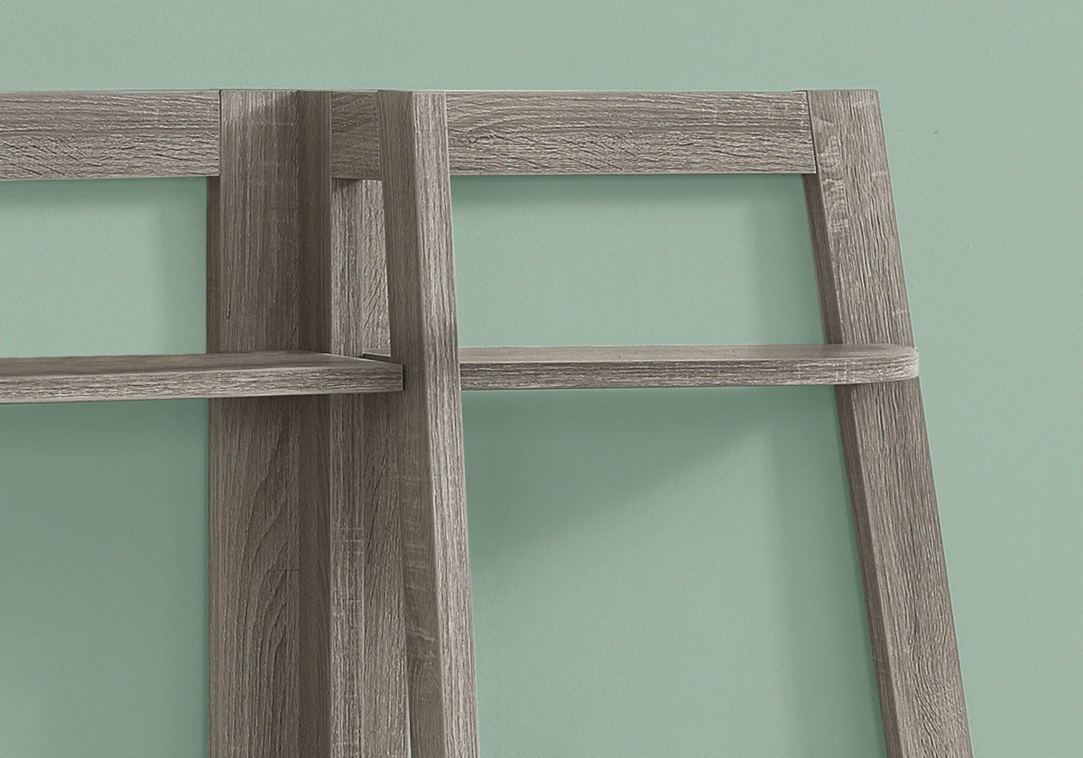Modern 3 Tier Wood Etagere Bookshelf with Open Design - White, Dark Brown, or Light Brown, photo 7 of 12