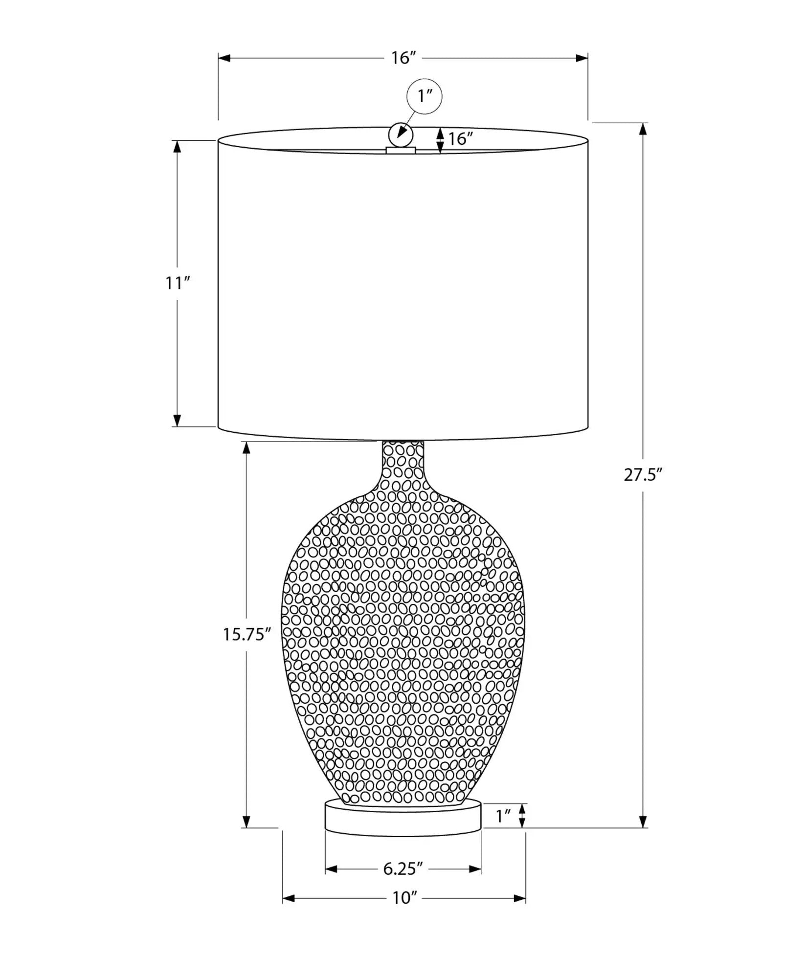 Lighting, Table Lamp, Ceramic, Contemporary - Cream by Unique Piece Furniture