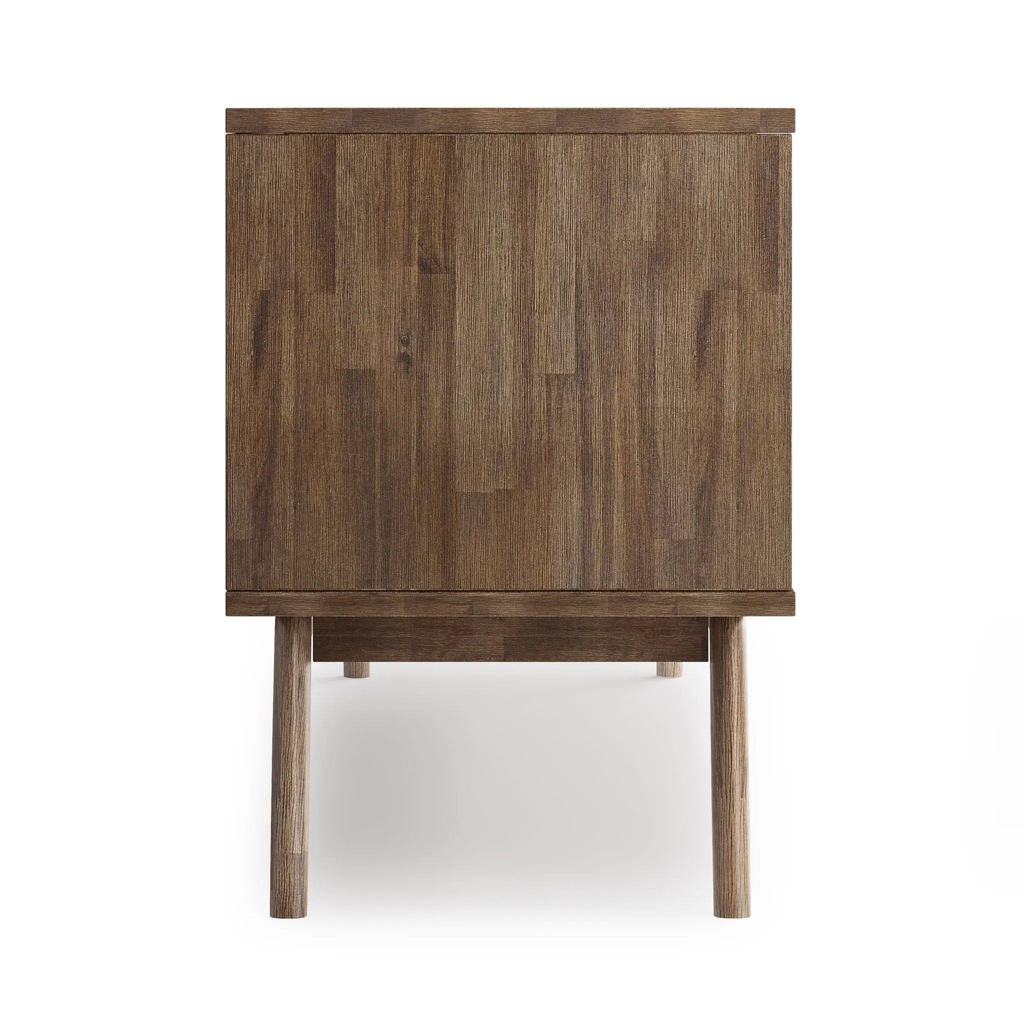 Clarkson - Low TV Stand - Rustic Natural Aged Brown by HouseOfZazla