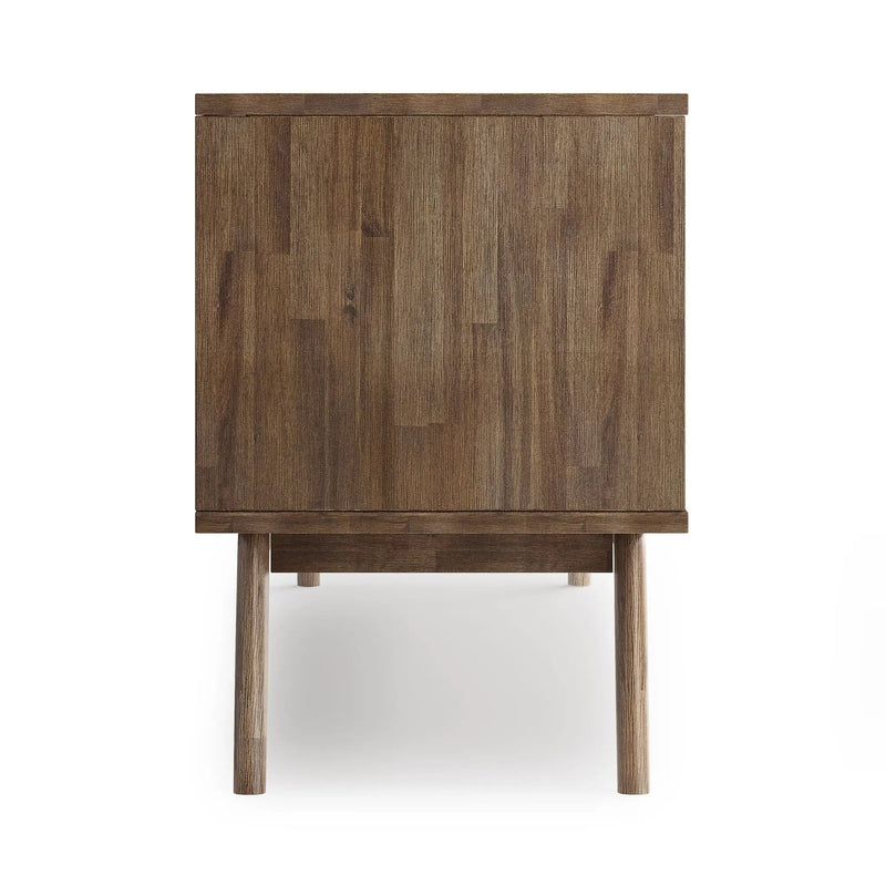 Clarkson - Low TV Stand - Rustic Natural Aged Brown by HouseOfZazla
