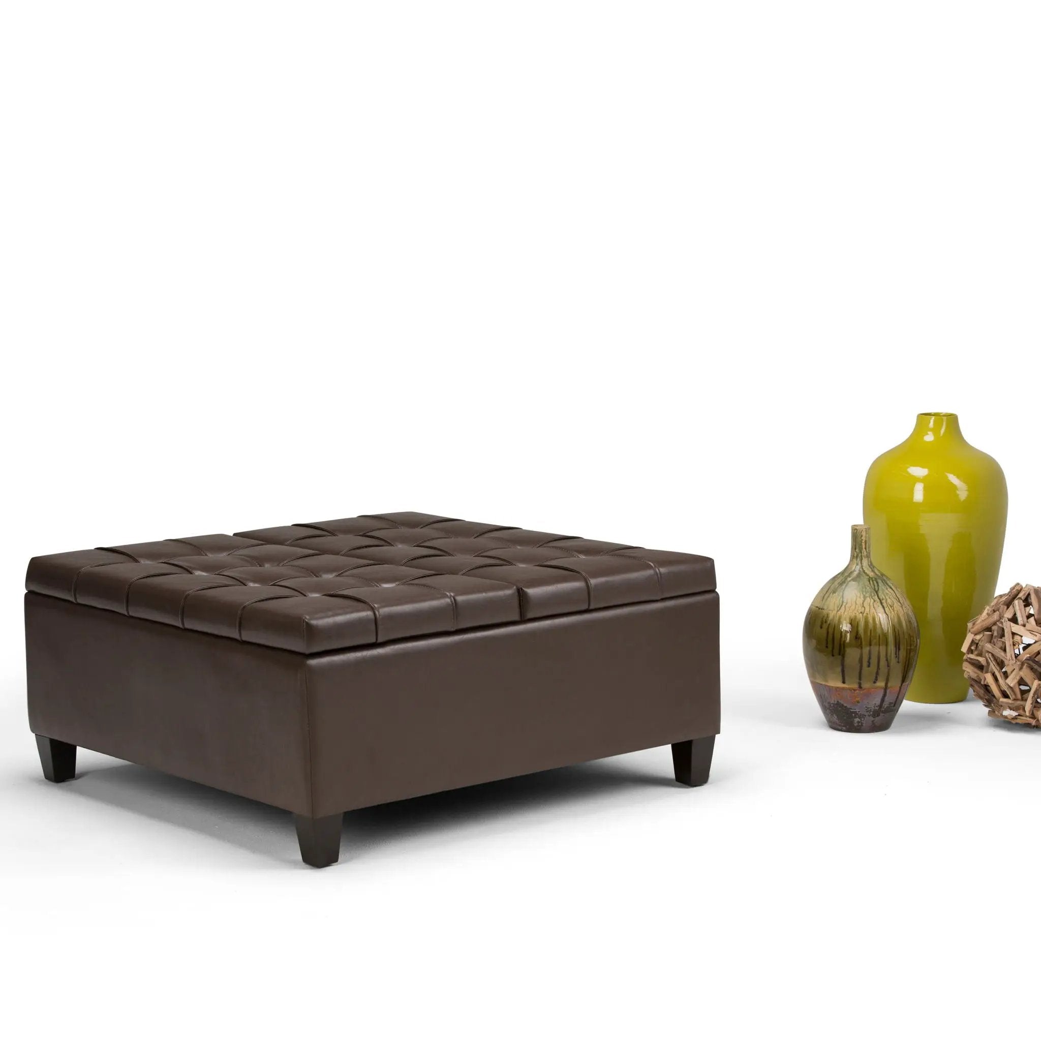 Harrison - Upholstered Coffee Table Storage Ottoman by HouseOfZazla