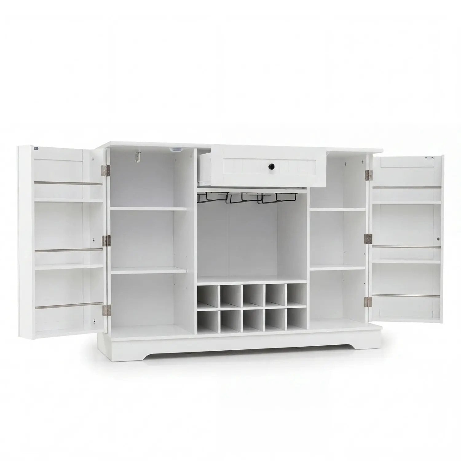 47.2 Inch Sideboard Cabinet with Wine Rack and Storage by DirectDeals