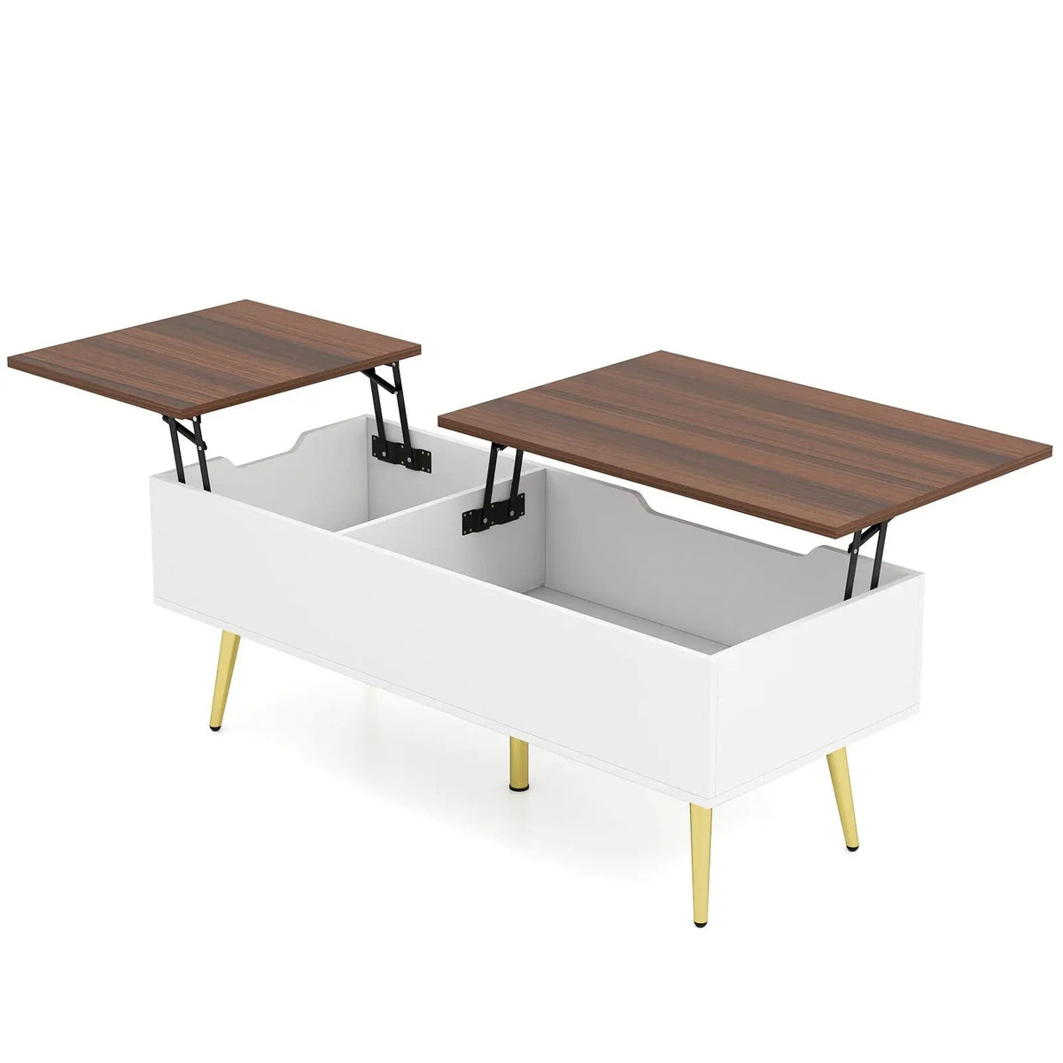47 Inch Lift Top Coffee Table with 2 Hidden Compartments by DirectDeals