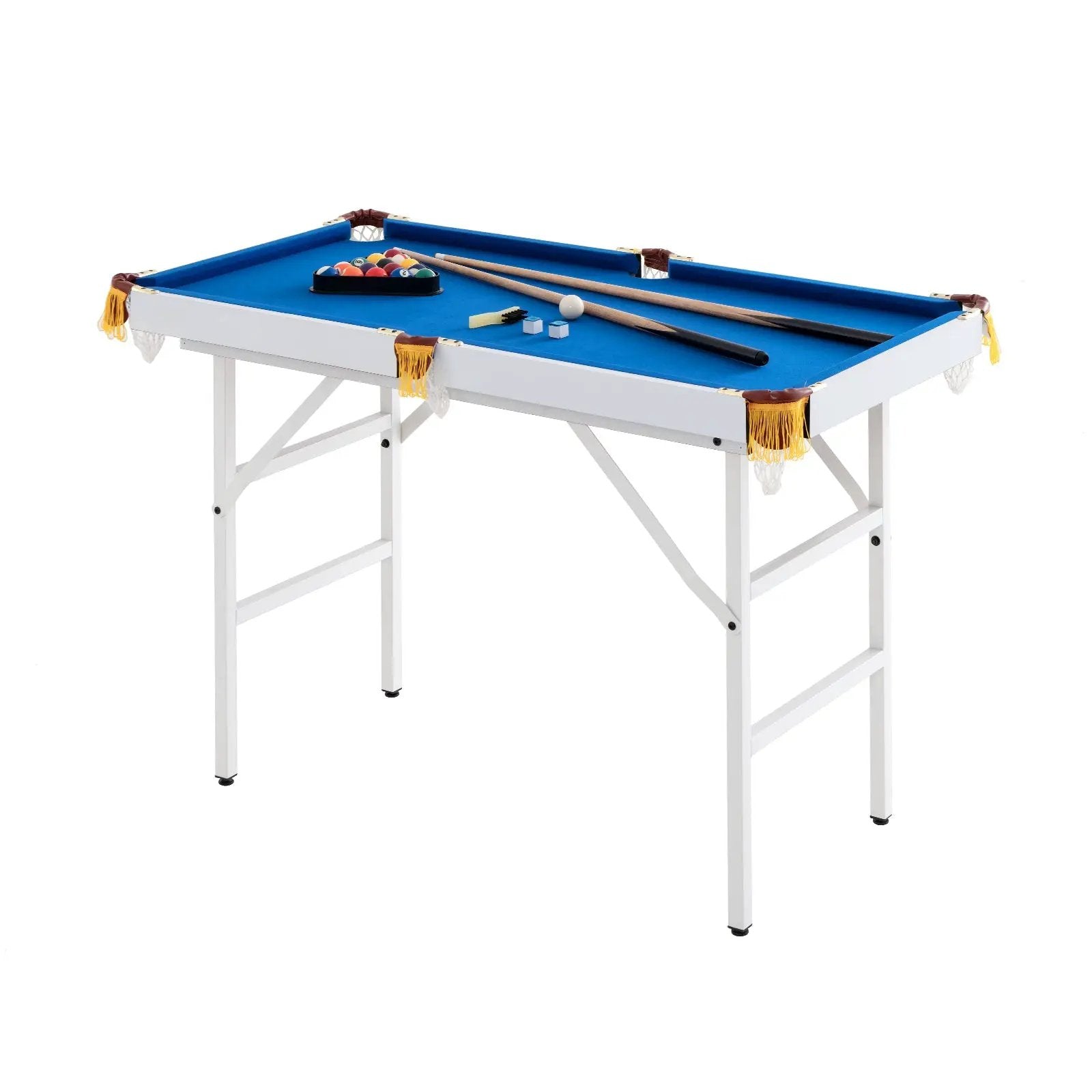 47 Inch Folding Billiard Table with Cues and Brush Chalk by DirectDeals
