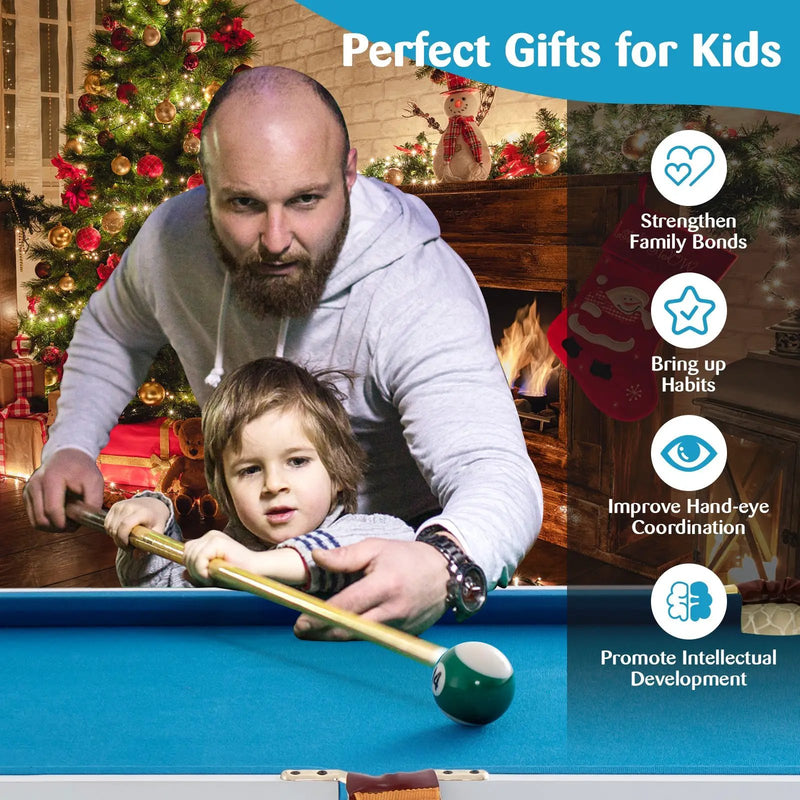 47 Inch Folding Billiard Table with Cues and Brush Chalk by DirectDeals
