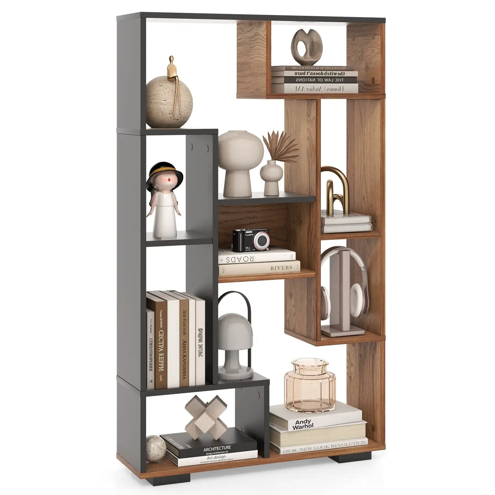 47-Inch Tall Bookshelf for Home Office Living Room by DirectDeals