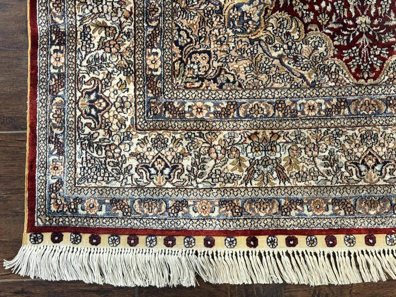 Sino Persian Silk Rug 3x5, Super Fine 440 KPSI, Floral Medallion, Handmade by Jewel Rugs