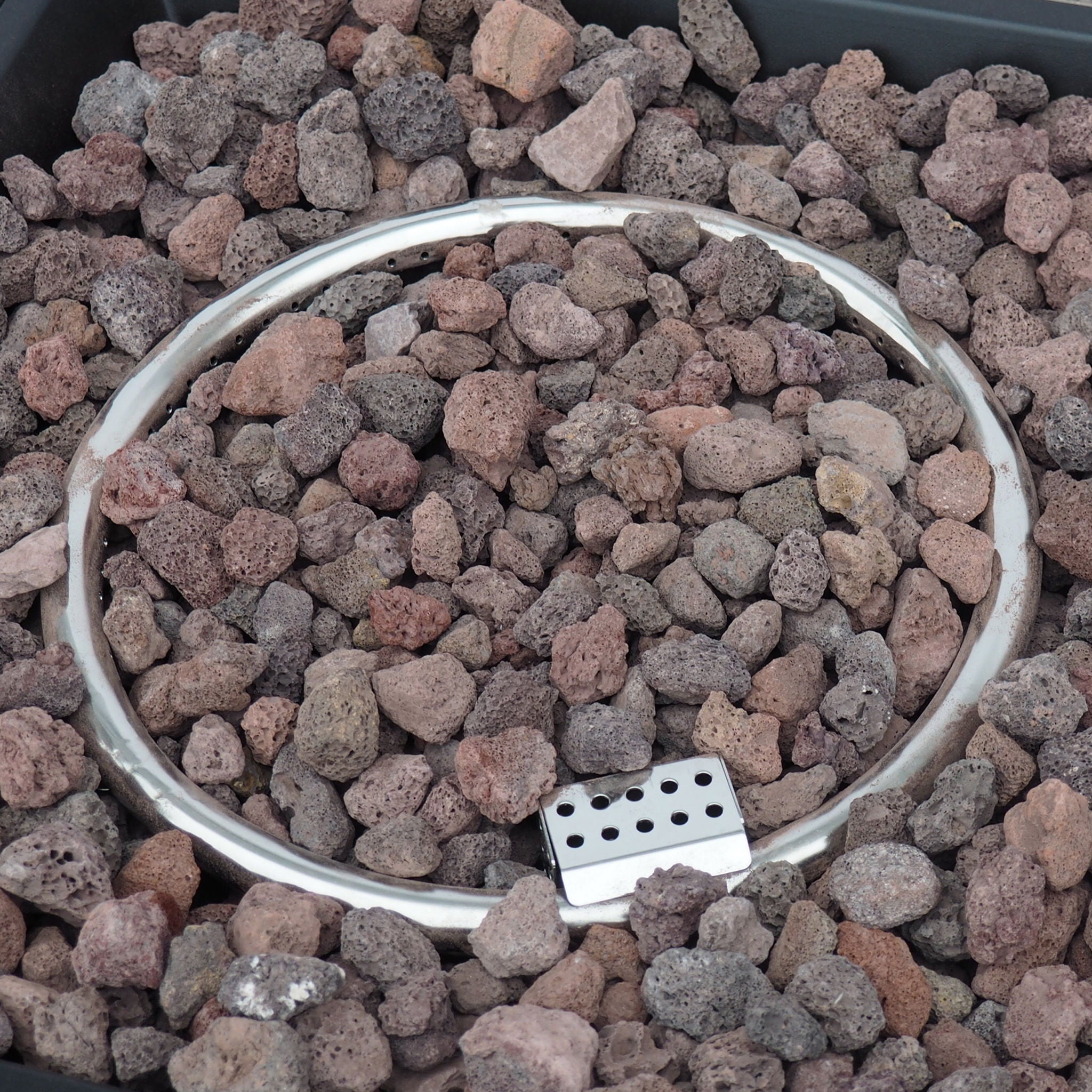 Wellington Square Iron Fire Pit With Wood Pattern Design And 50,000 Btu Output by HouseOfZazla