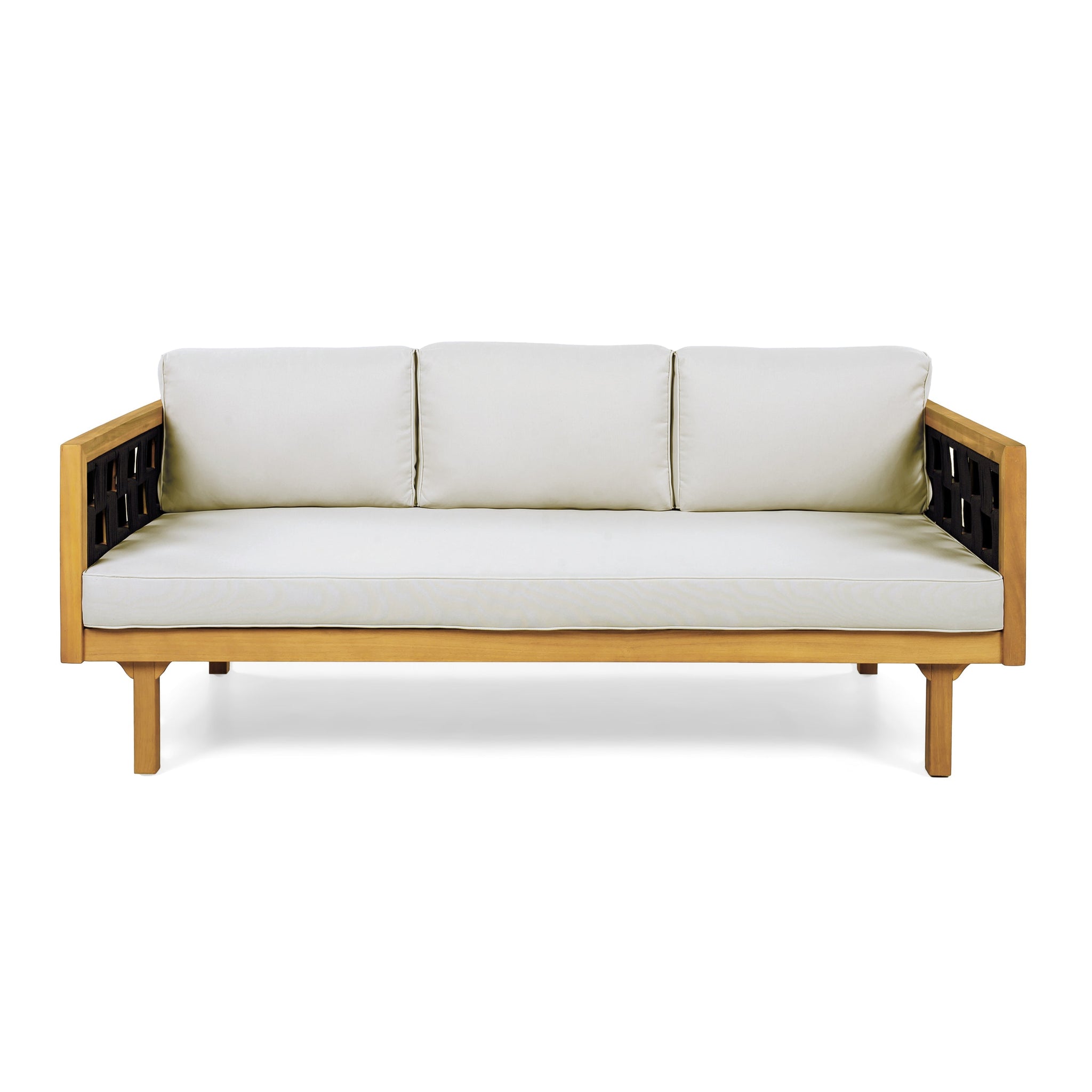 Luxury Acacia Wood Outdoor Daybed Set by HouseOfZazla