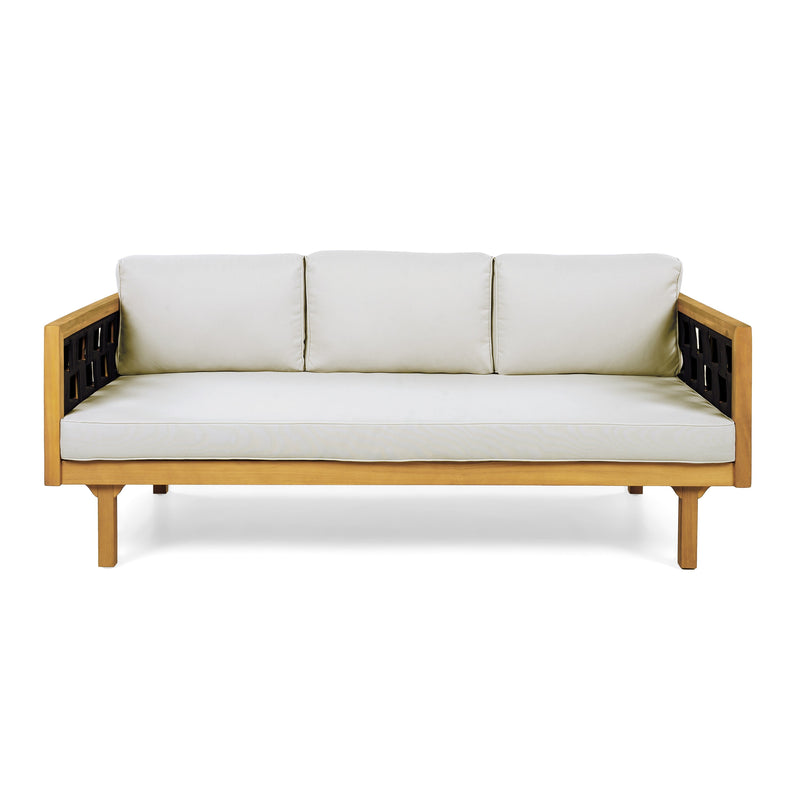 Luxury Acacia Wood Outdoor Daybed Set by HouseOfZazla