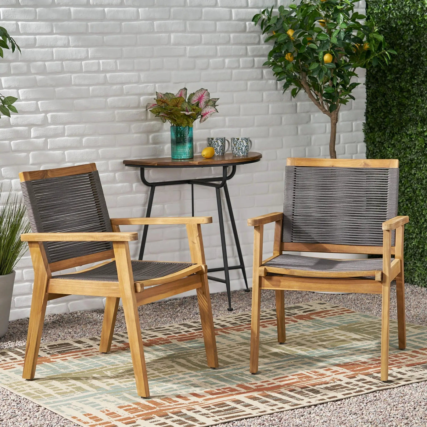 Outdoor Rope Dining Chair (Set of 2) by HouseOfZazla