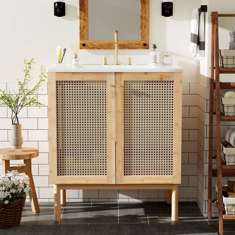 Bathroom Vanity Cabinet With Doors, Soft Close Design by Unique Piece Furniture