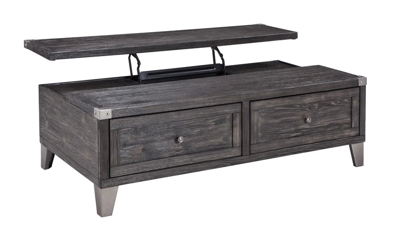 Todoe - Lift Top Cocktail Table - Dark Gray by Unique Piece Furniture