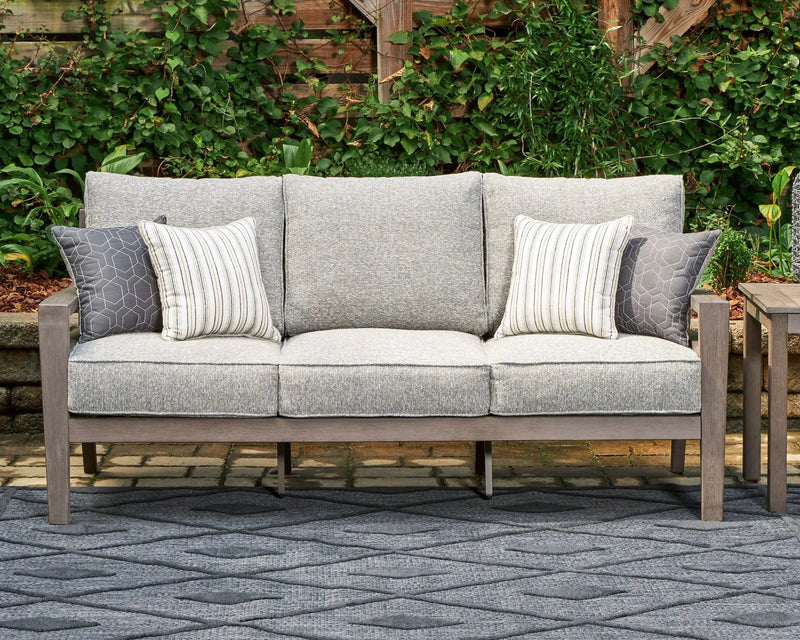 Hillside Barn - Sofa With Cushion - Gray / Brown by Unique Piece Furniture