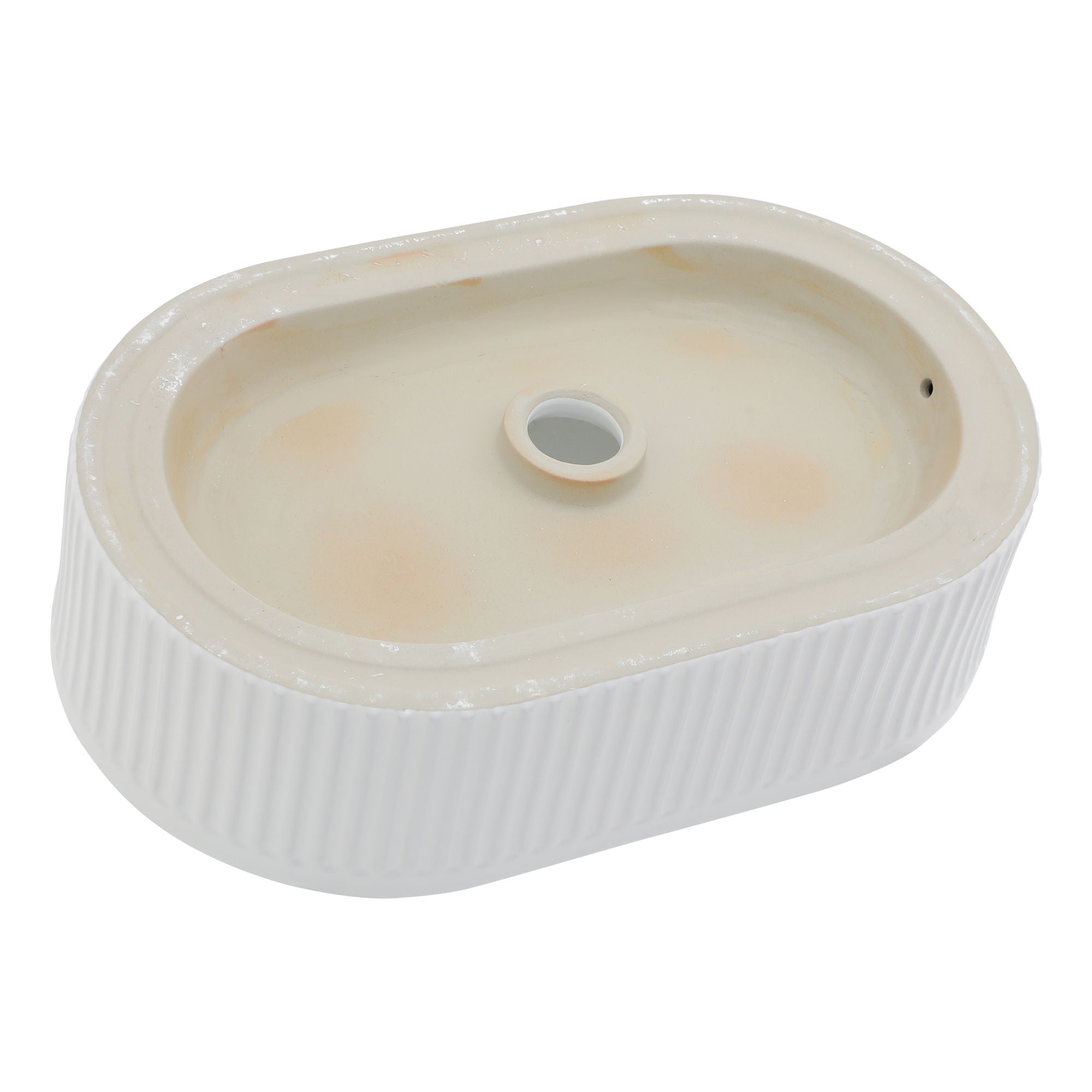 Vessel Oval Bathroom Sink - White by HouseOfZazla