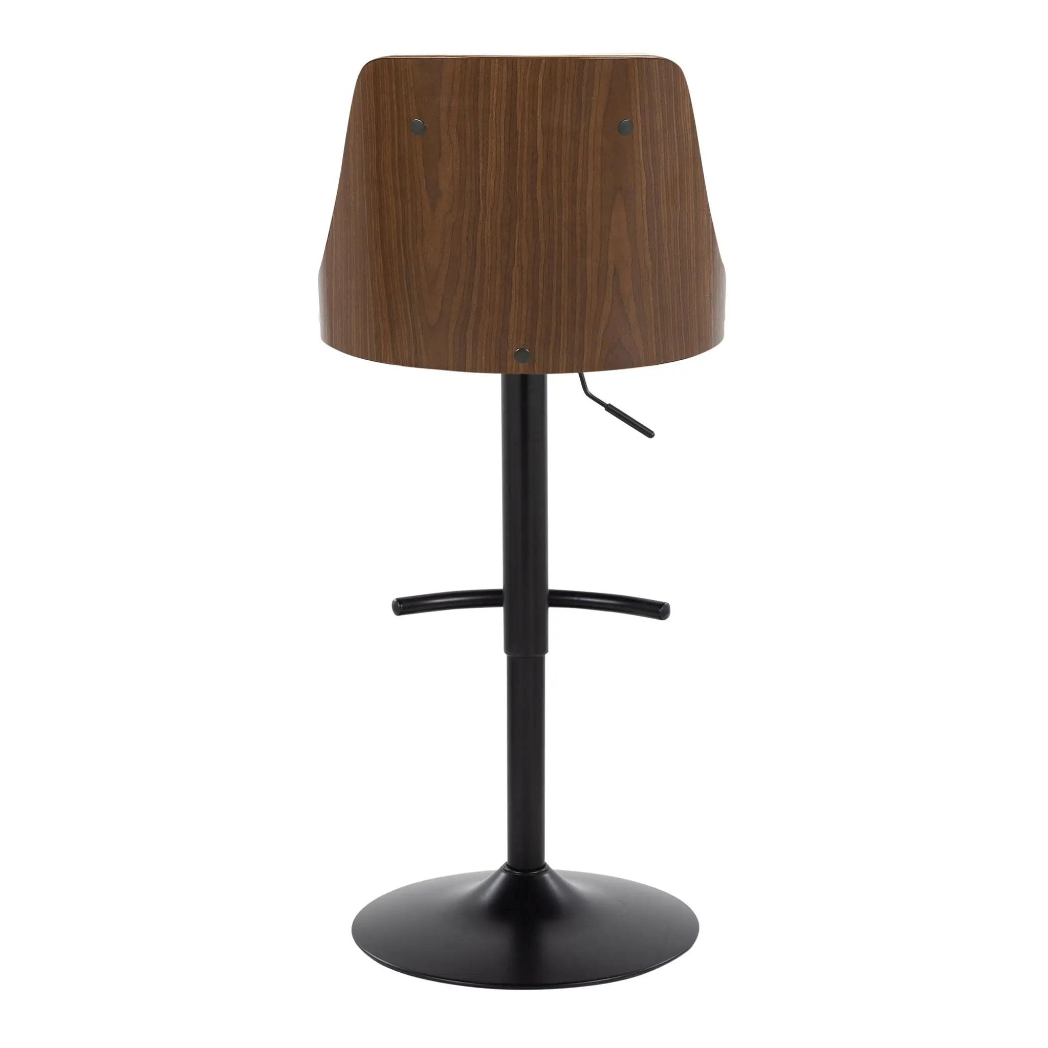 Gianna - Mid Century Modern Adjustable Barstool, Swivel With Rounded T Footrest (Set of 2) by Unique Piece Furniture