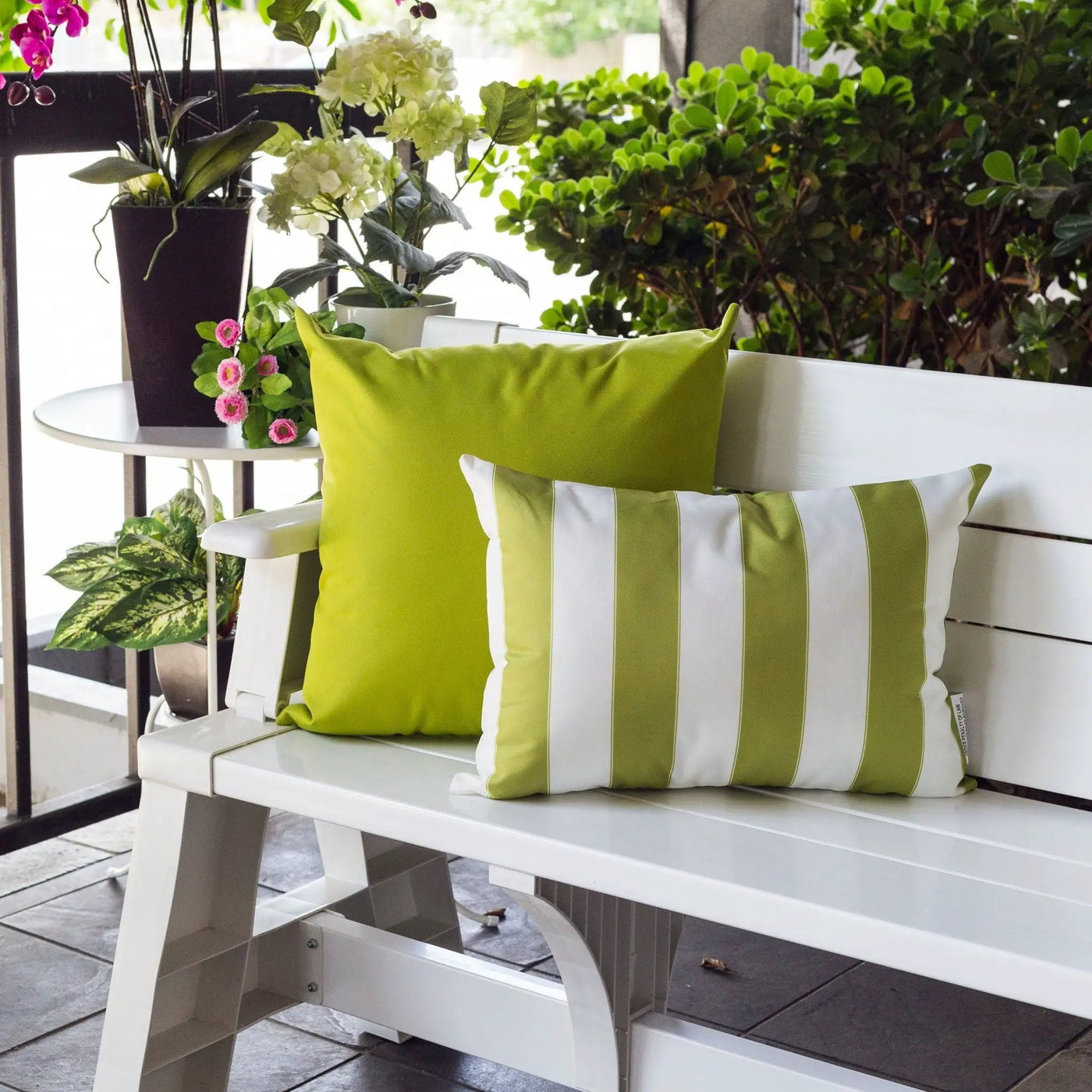 Horizon Stripe Pillow Outdoor & Indoor by HouseOfZazla