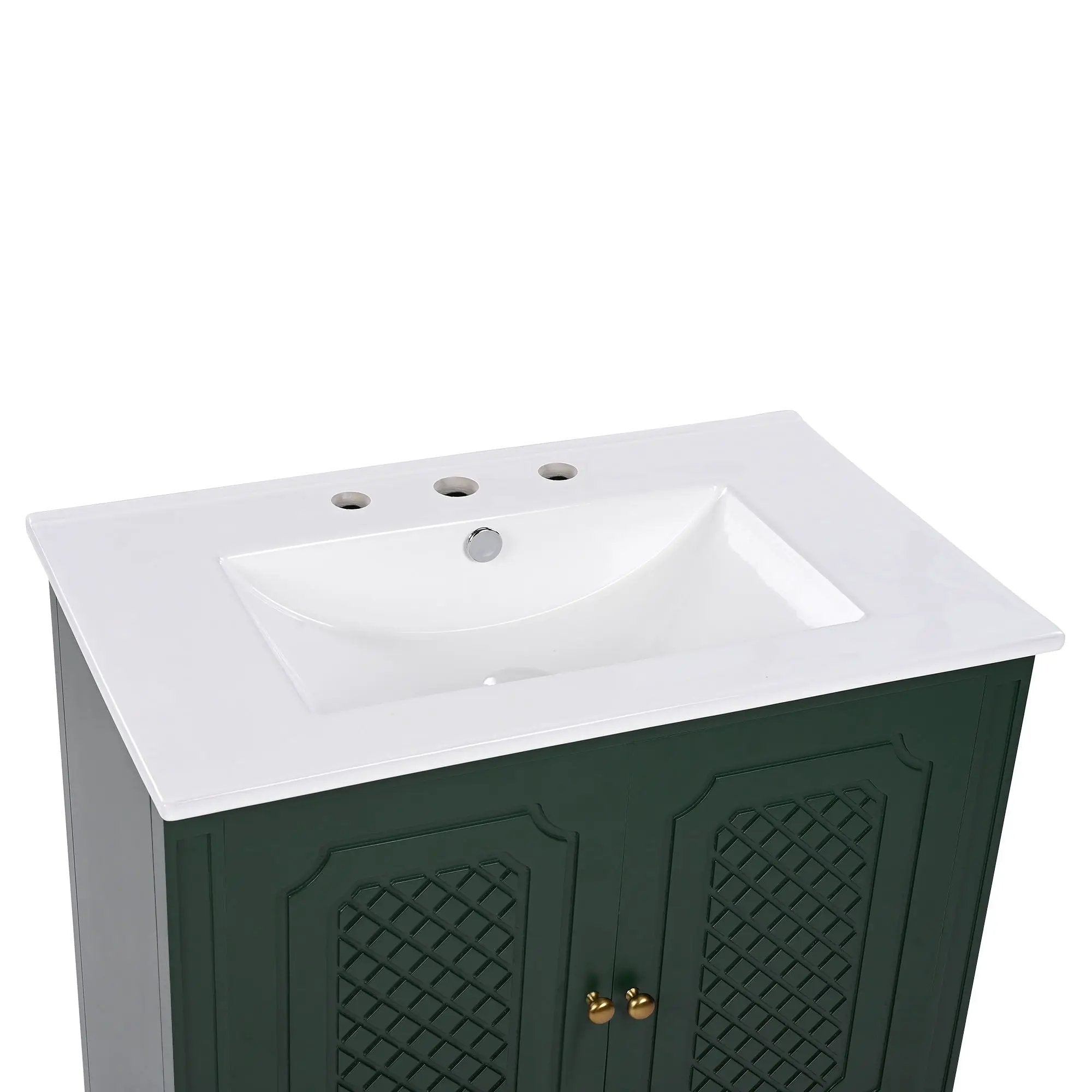 Bathroom Vanity With Sink, Soft Closing Door, Multi Functional Storage by HouseOfZazla