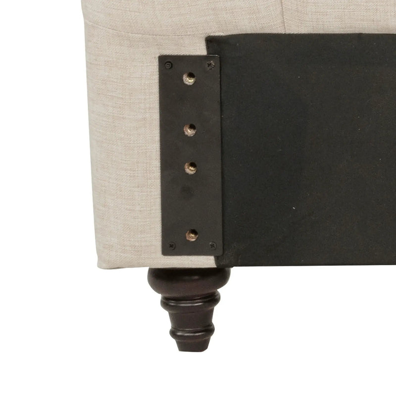 Devon 57-inch Upholstered Full Headboard Beige by Unique Piece Furniture