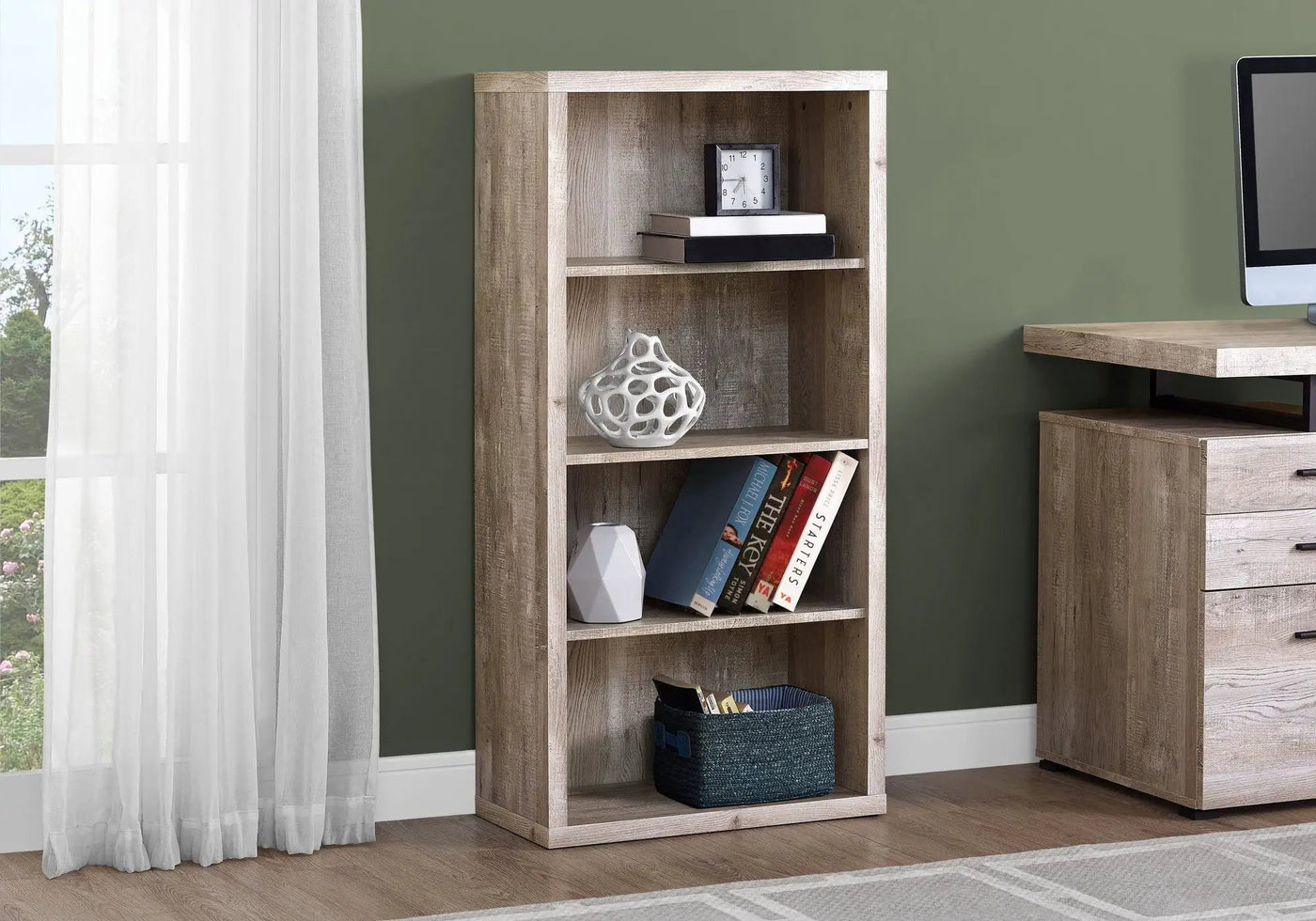 5 Tier For Office Bookshelf, Bookcase, Etagere, Contemporary & Modern by HouseOfZazla