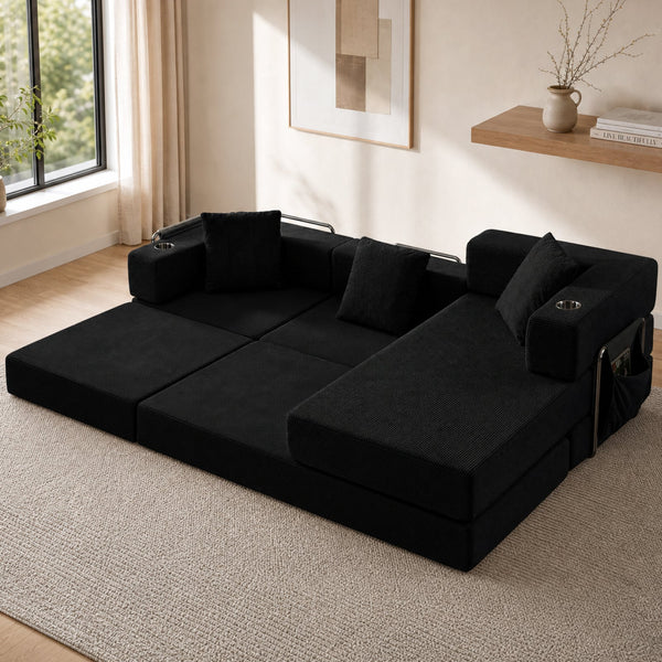 108" Modular Sectional Sofa with L-Shape Chaise, photo 2 of 9