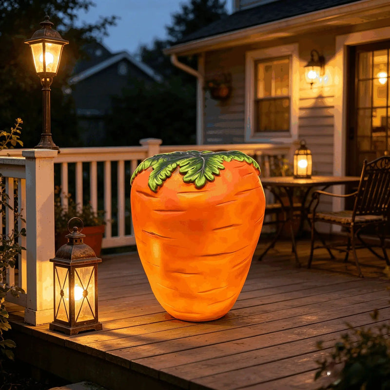 16" Oversized Carrot-Shaped Resin Stool by HouseOfZazla
