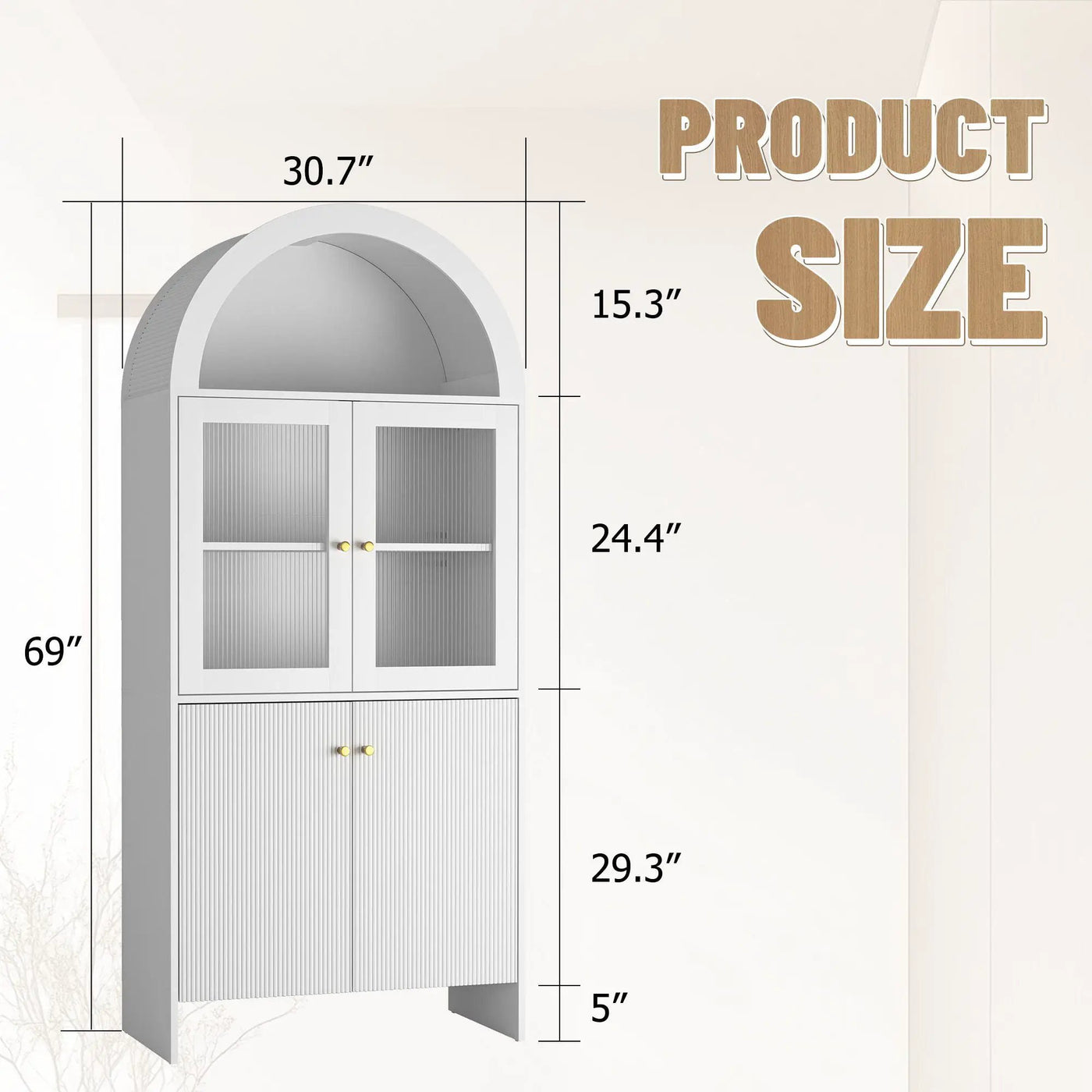 Modern Tech Inspired Dome Cabinet With LED Lighting by Unique Piece Furniture