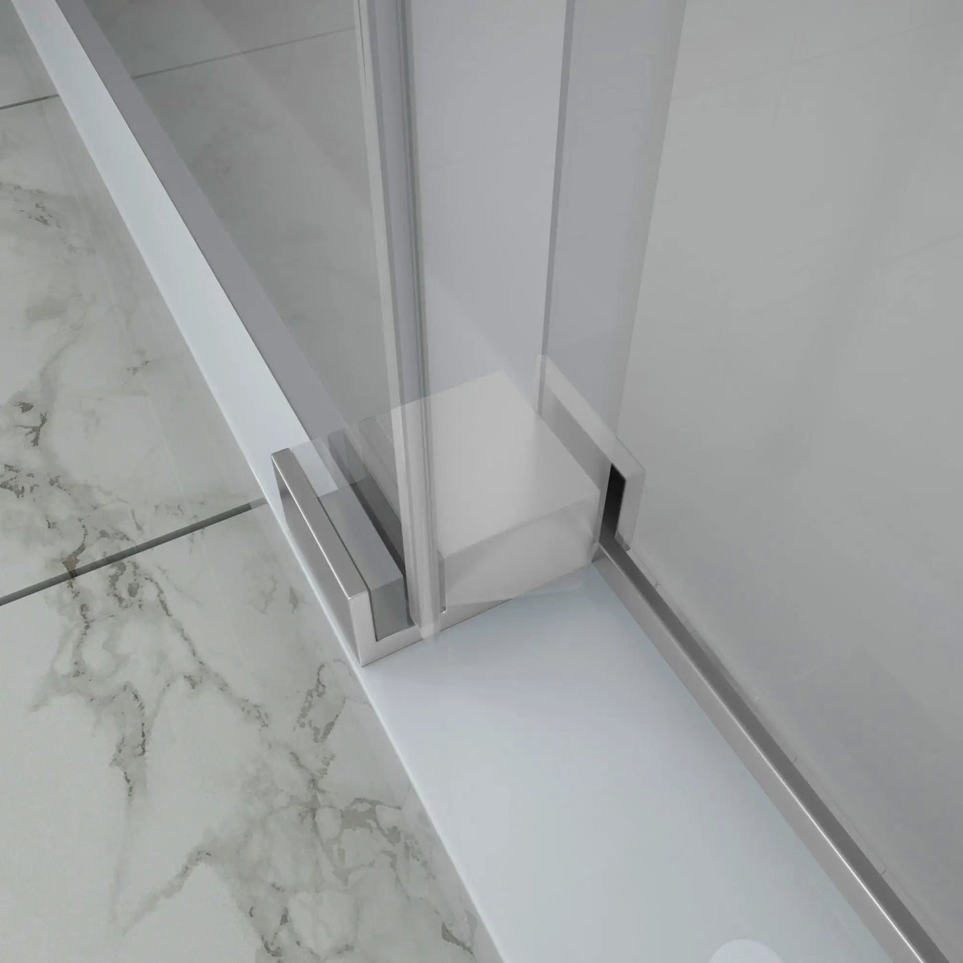 Single Sliding Bypass Shower Door Enclosure With Tempered Glass by HouseOfZazla