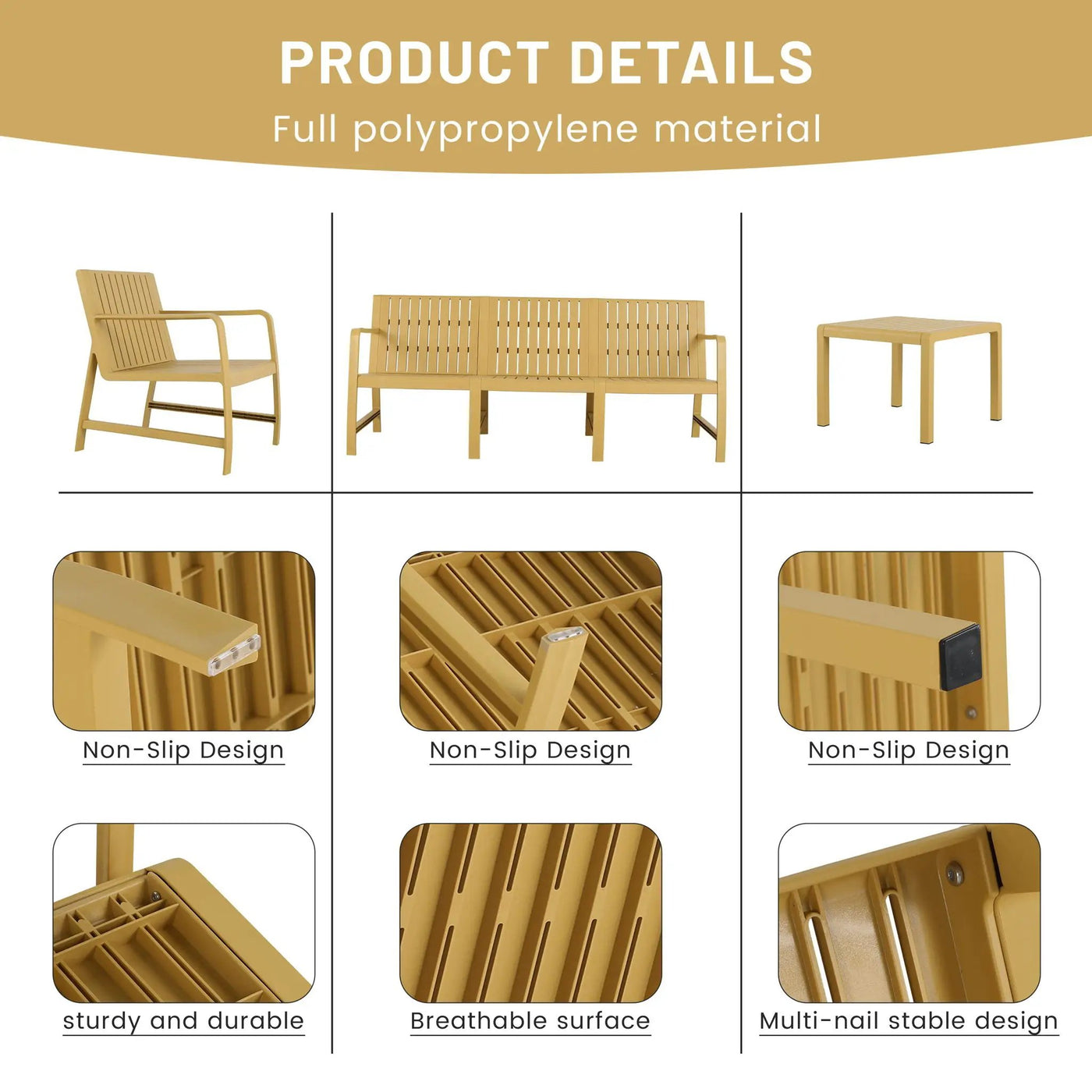 Furniture Set, Waterproof And Durable by HouseOfZazla