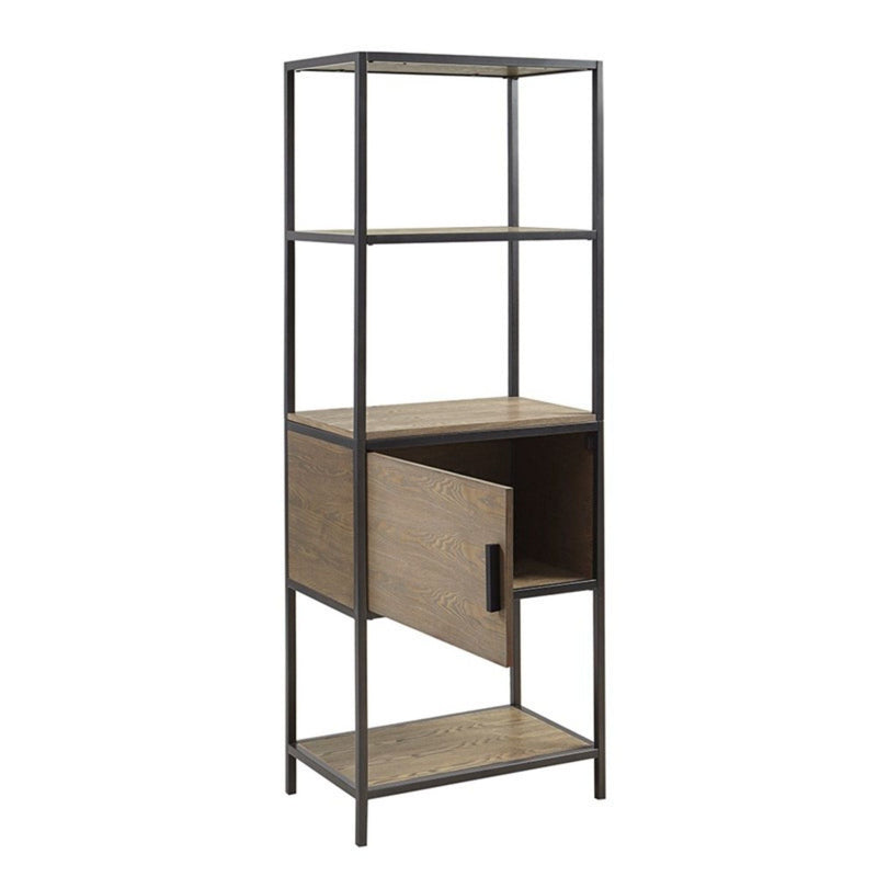 Darley - 3 Shelf Bookcase With Storage Cabinet - Gray by HouseOfZazla