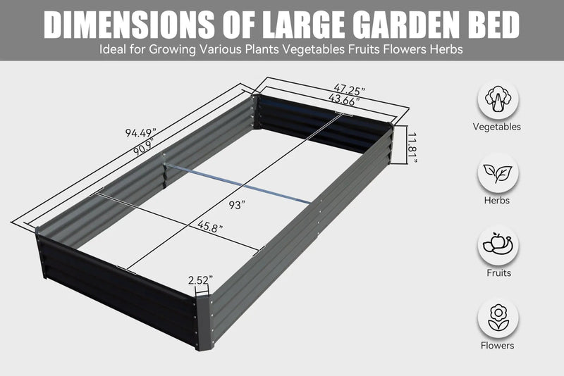 Galvanized Raised Garden Bed by HouseOfZazla