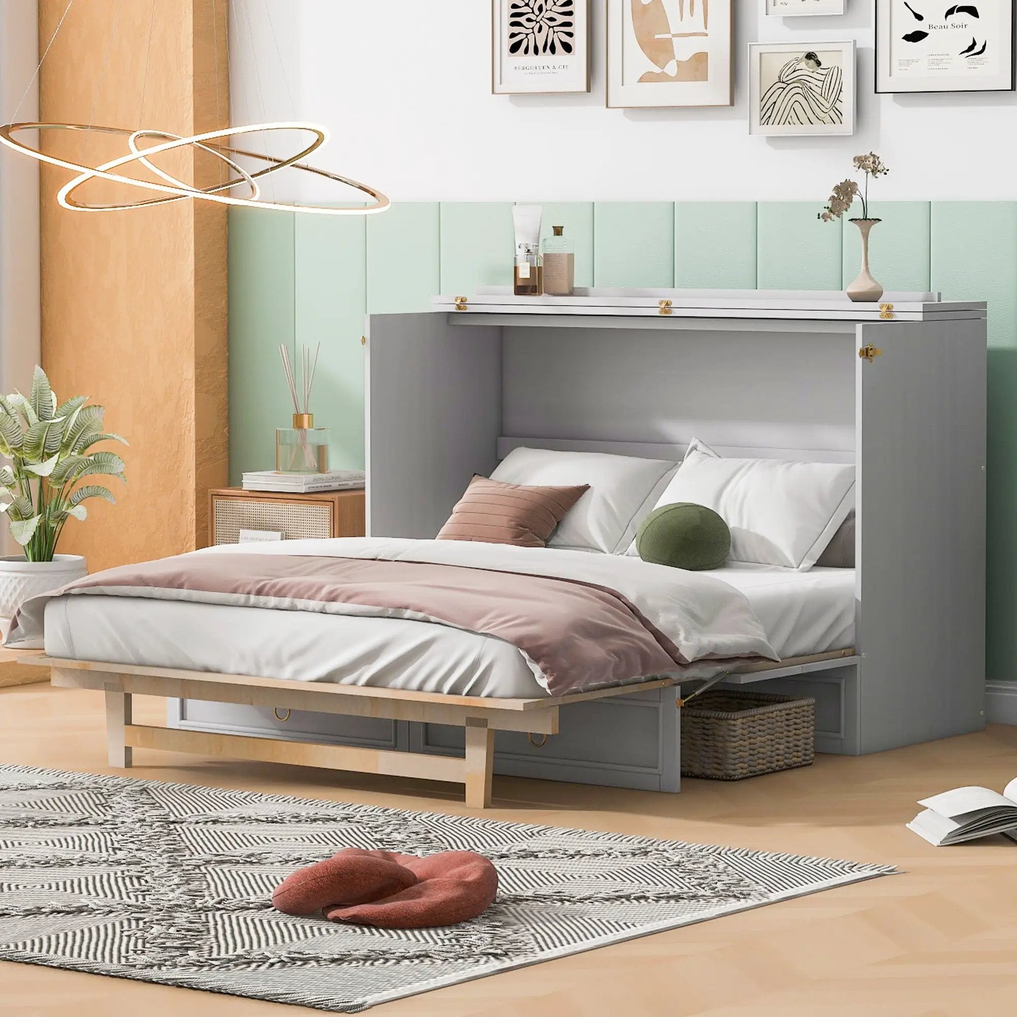 Murphy Bed With Large Drawers And Stylish Design by HouseOfZazla
