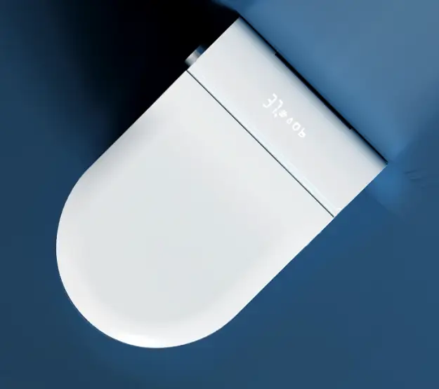 Wall-Mounted Smart Toilet with Automatic Lid Opening by HouseOfZazla