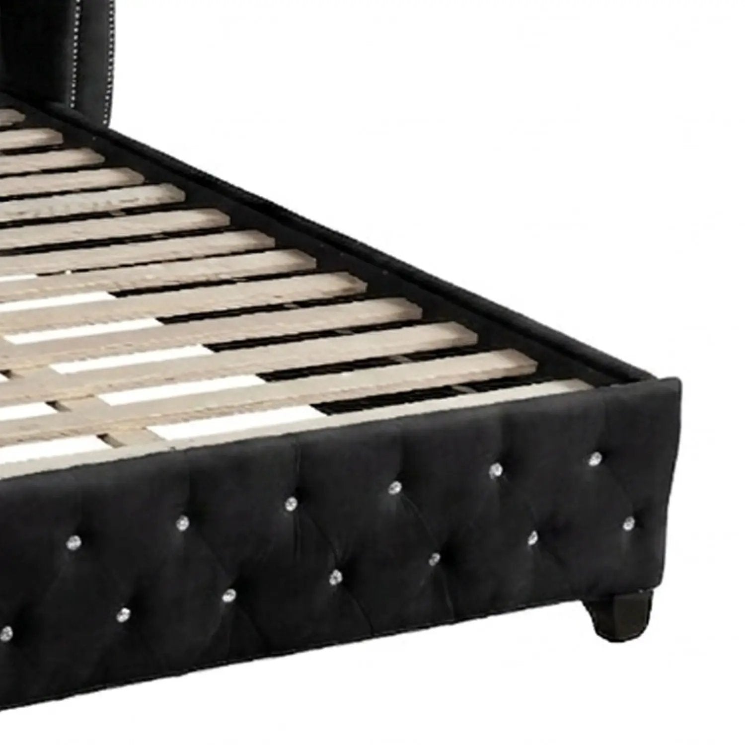 Sophia - Crystal Tufted Upholstered Bed by HouseOfZazla