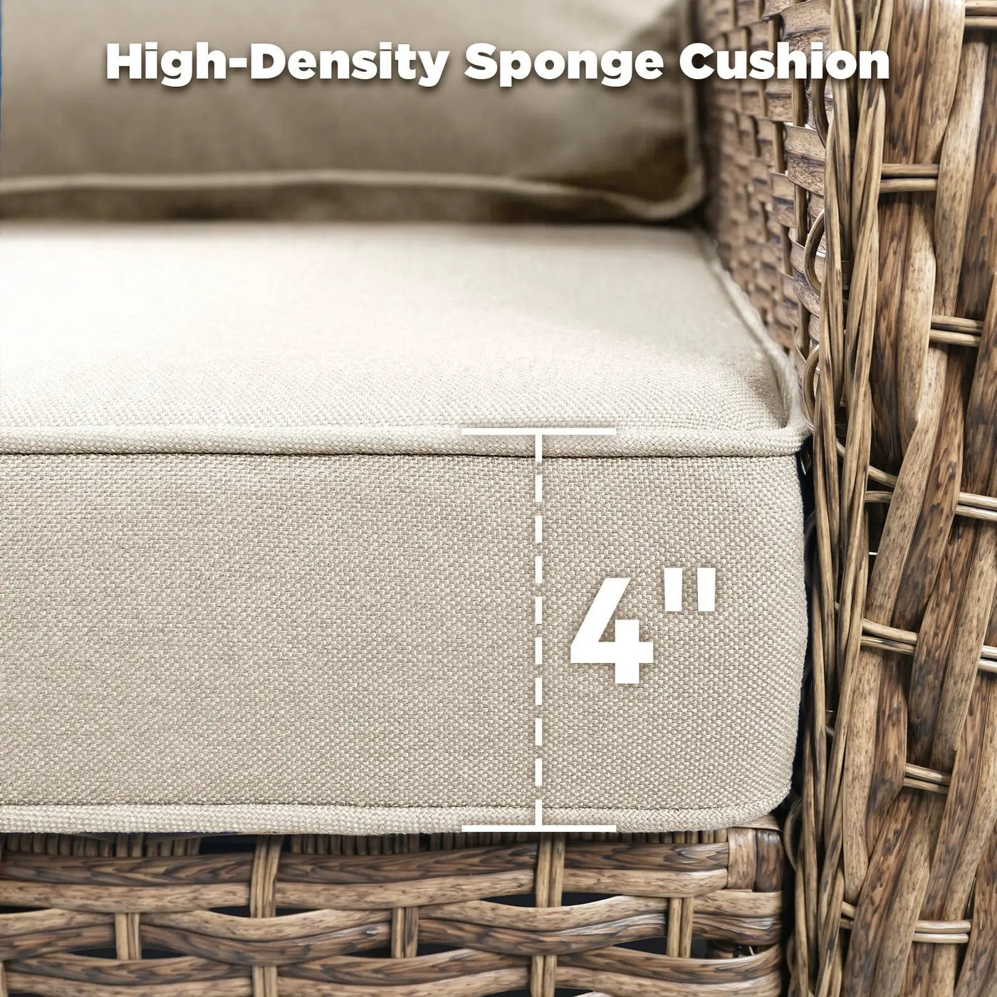 5-Piece Outdoor Lounge Chairs Set with Side Table and Ottomans by HouseOfZazla