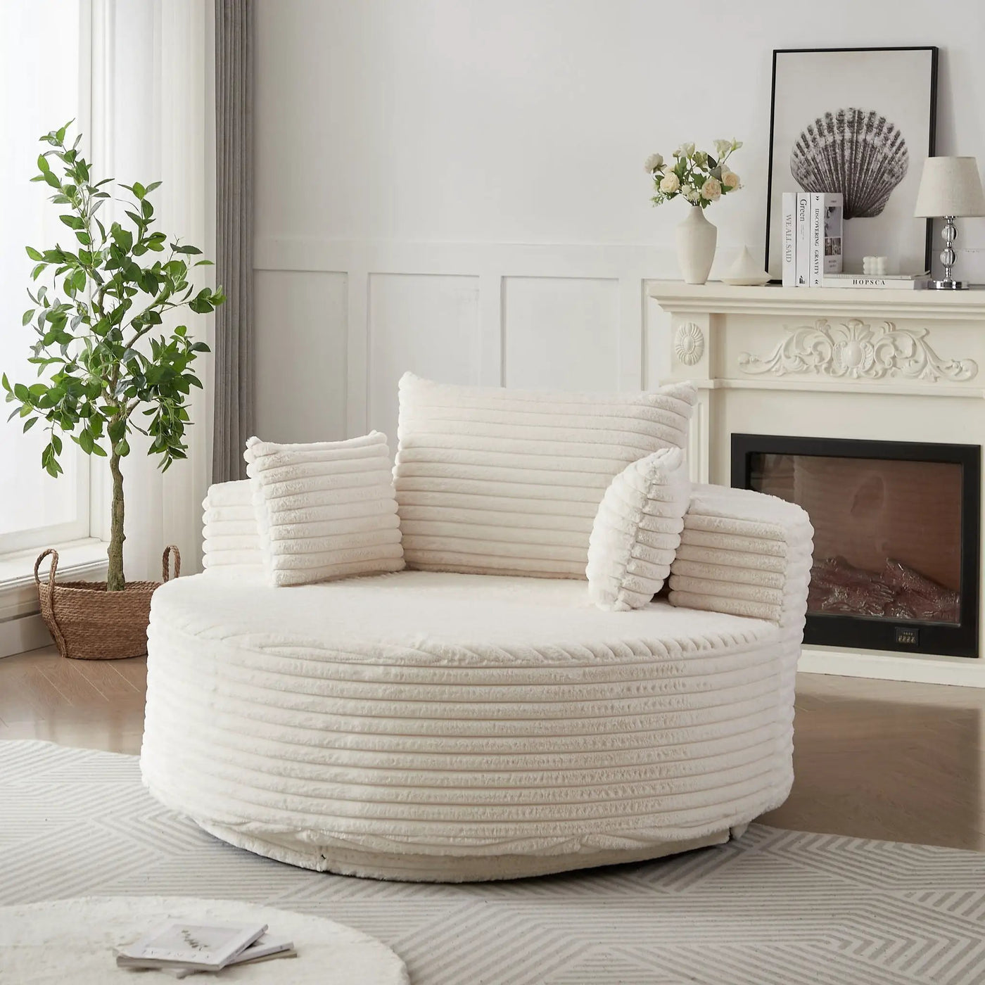 Swivel Chair With 360° Rotation For Living Room by HouseOfZazla