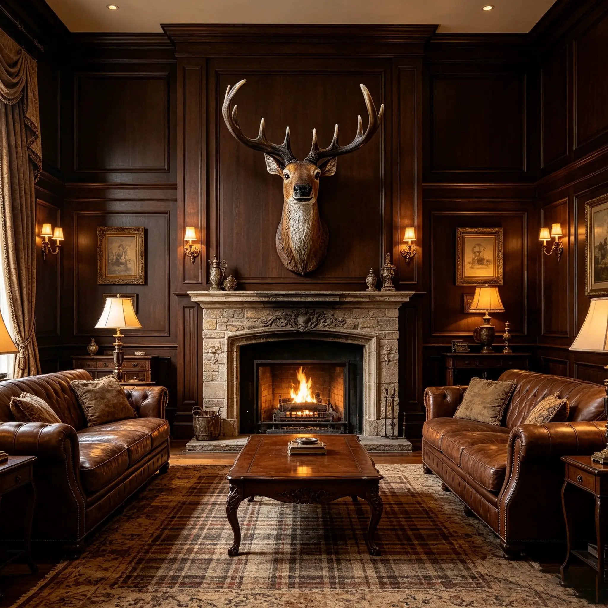 14.57" Wide Stag Head Wall Mount by HouseOfZazla