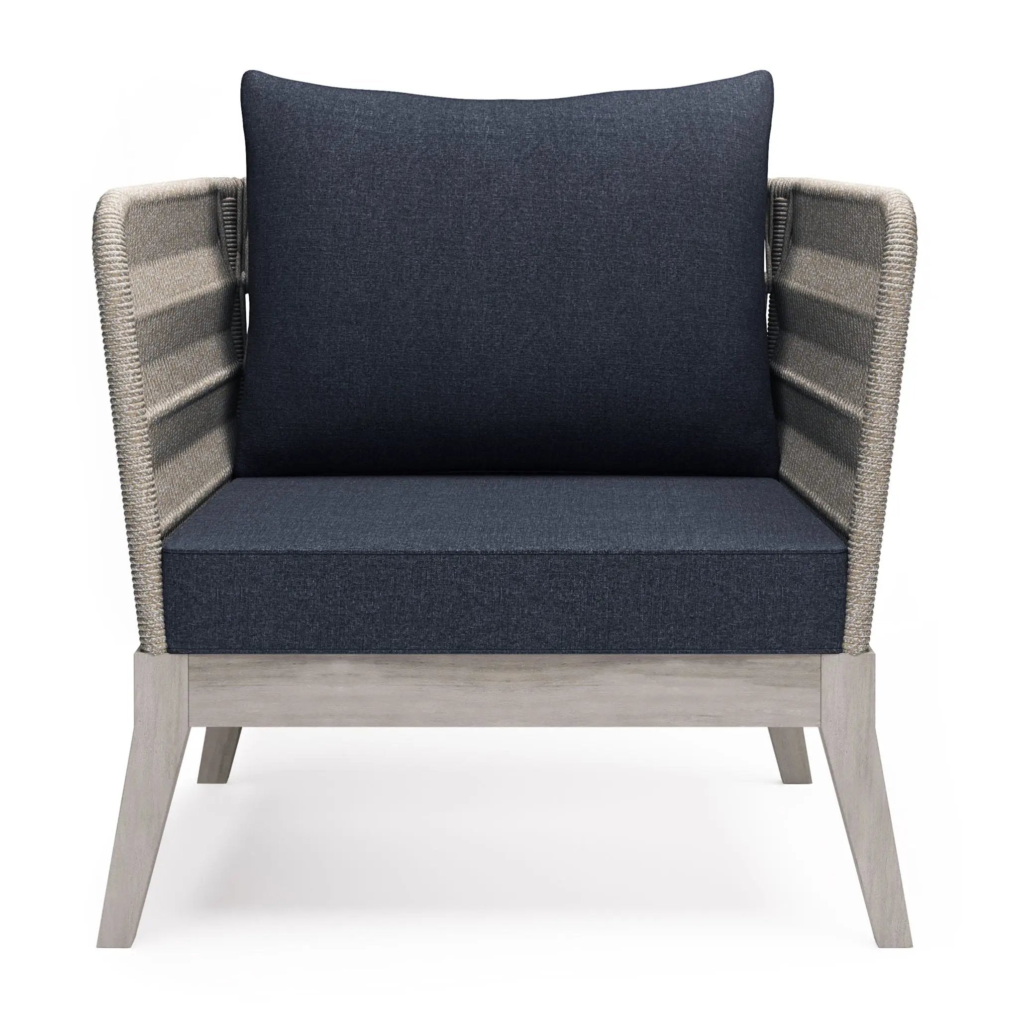 Santiago - Outdoor Conversation Chair - Slate Gray by Unique Piece Furniture