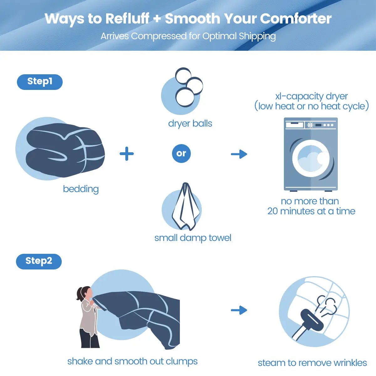 1-Piece 90x90" Cooling DA Comforter by HouseOfZazla