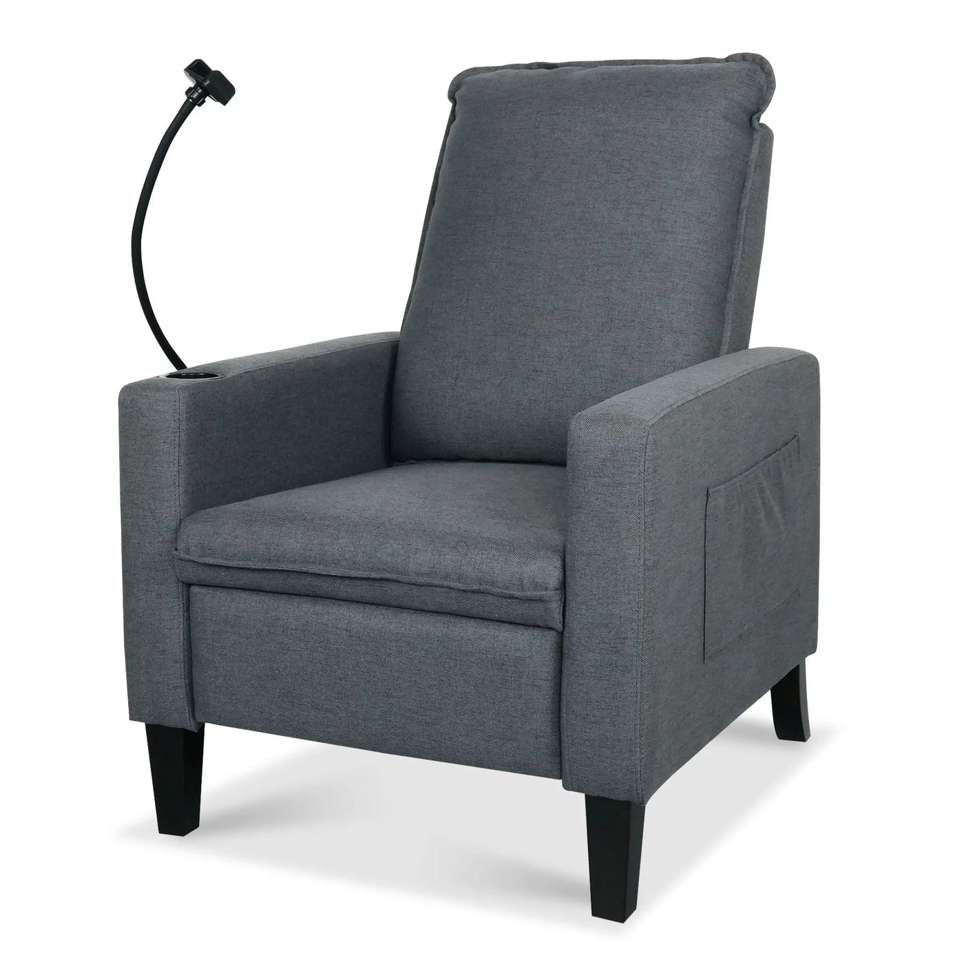 Recliner Chairs For Adults, Adjustable Recliner Sofa With Mobile Phone Holder & Cup Holder, Modern Reclining Chairs Fabric Push Back Recliner Chairs For Living Room, Bedroom by HouseOfZazla