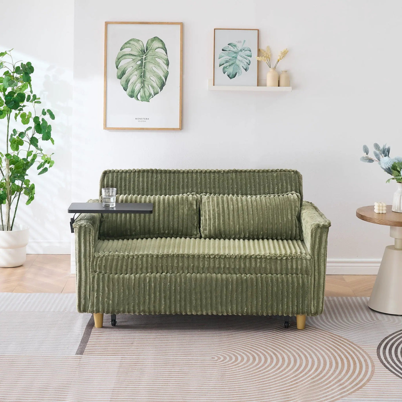 Pull Out Sofa With Movable Tabletop And USB Ports by HouseOfZazla