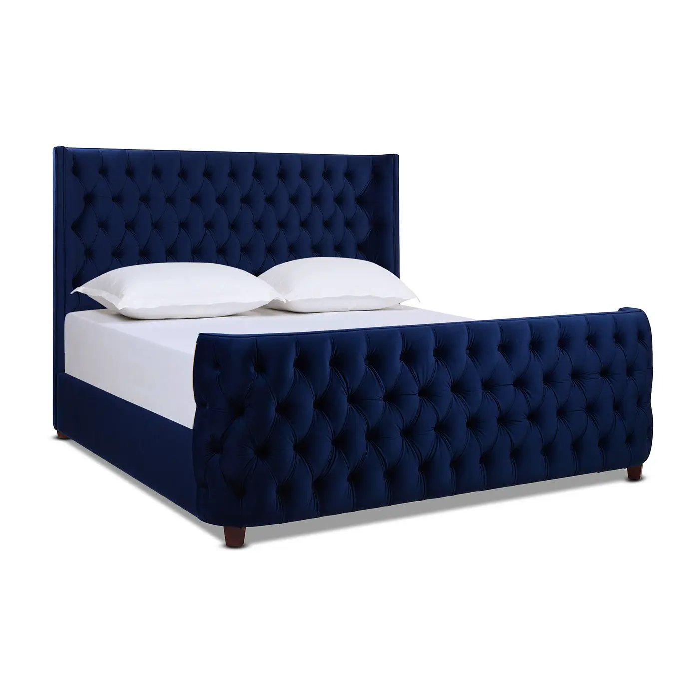 Brooklyn - Tufted Panel Bed Headboard And Footboard Set by HouseOfZazla