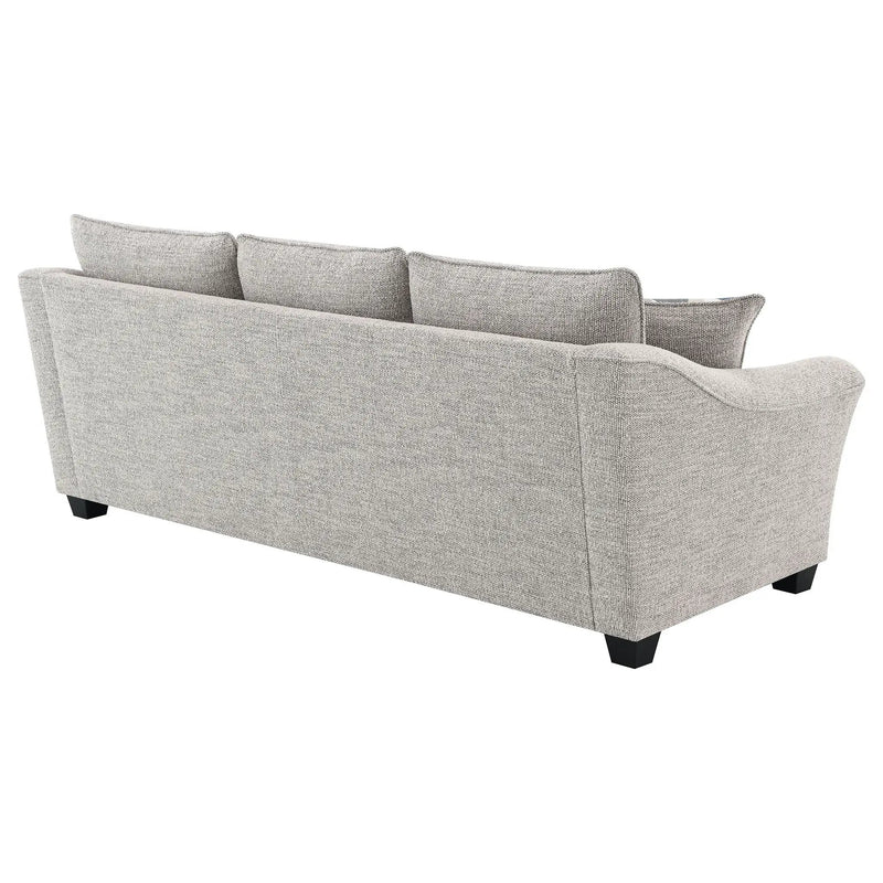 Tomkins Boucle Upholstered Sofa Light Grey by Unique Piece Furniture