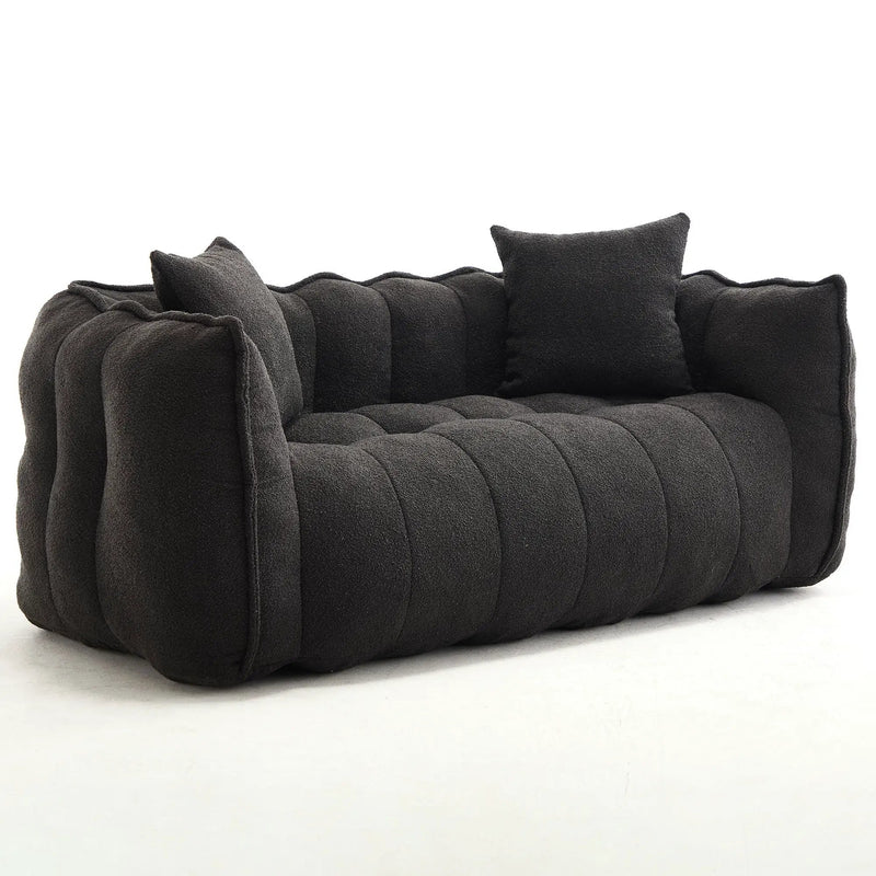 Cozy Beanbag Chair With High Resilience Foam Core For 2 by HouseOfZazla