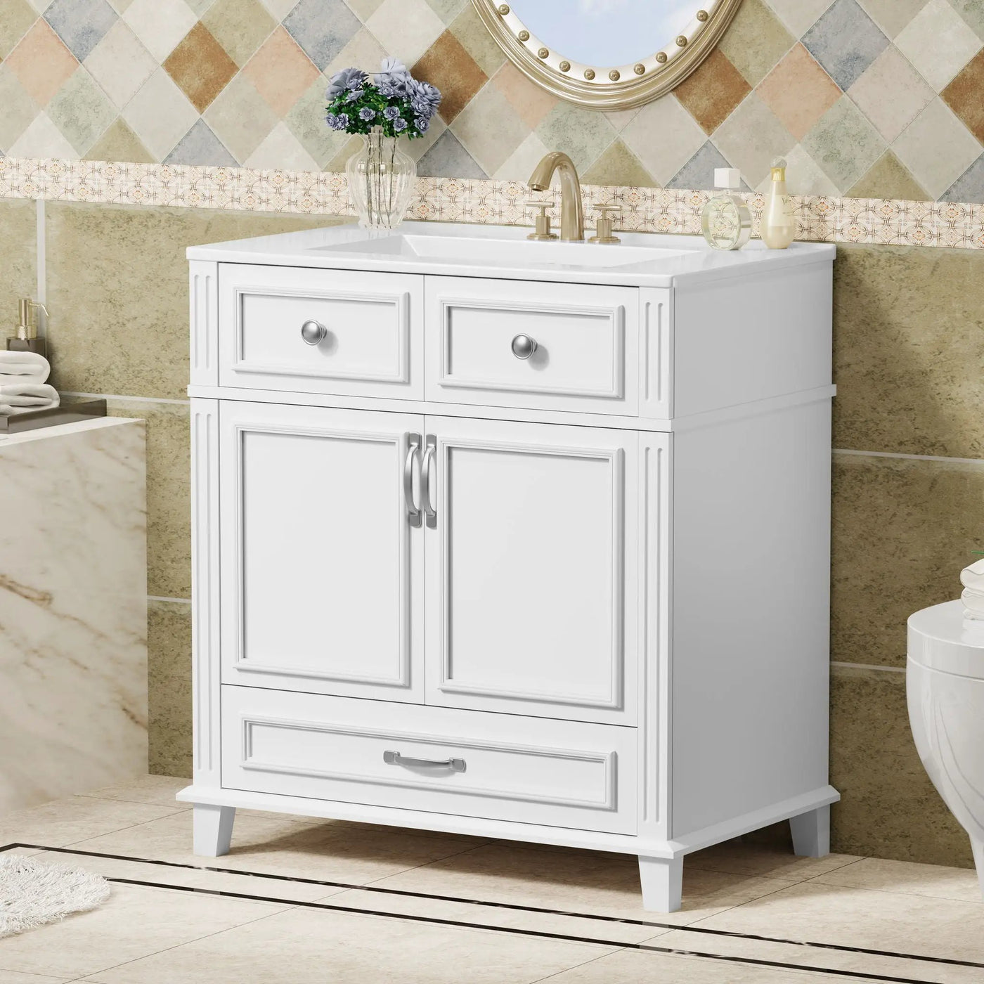 Bathroom Vanity With Sink And Storage Cabinet by HouseOfZazla