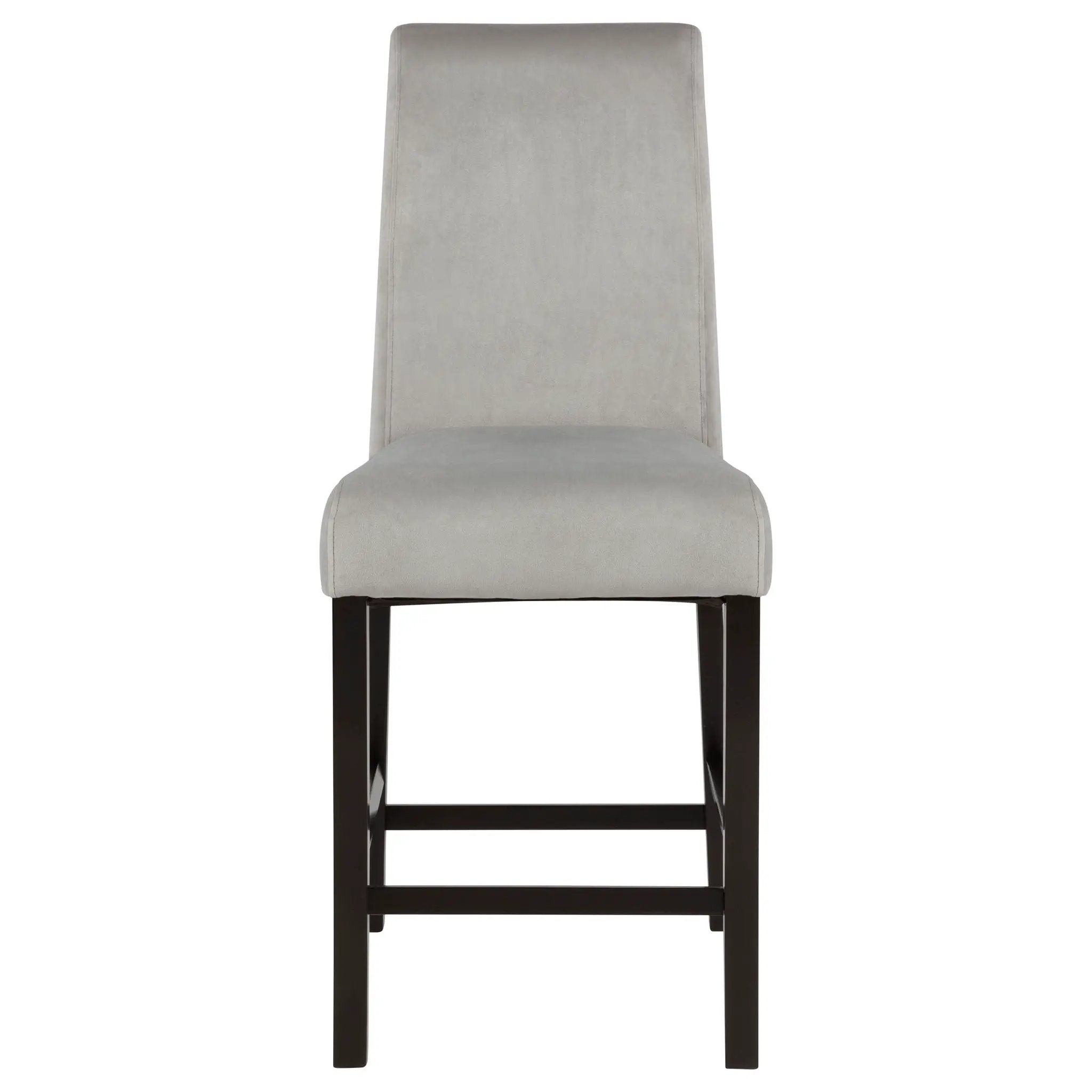 Stanton Velvet Upholstered Counter Chair Grey (Set of 2) by Unique Piece Furniture