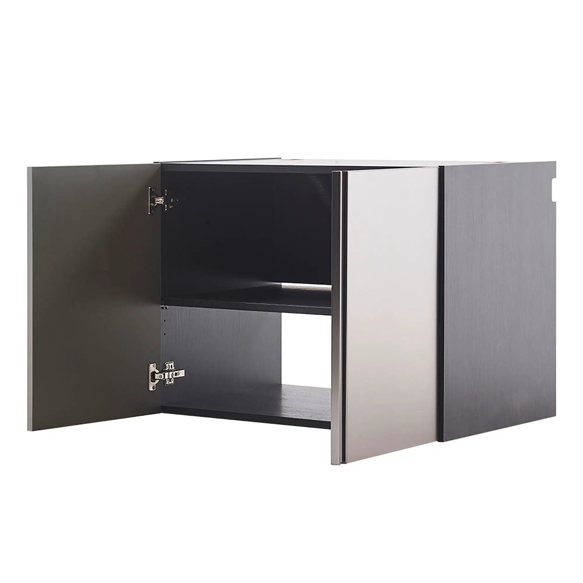 Nova Series - Door Wall Mounted Garage Cabinet, Soft Closing - Dark Gray by HouseOfZazla
