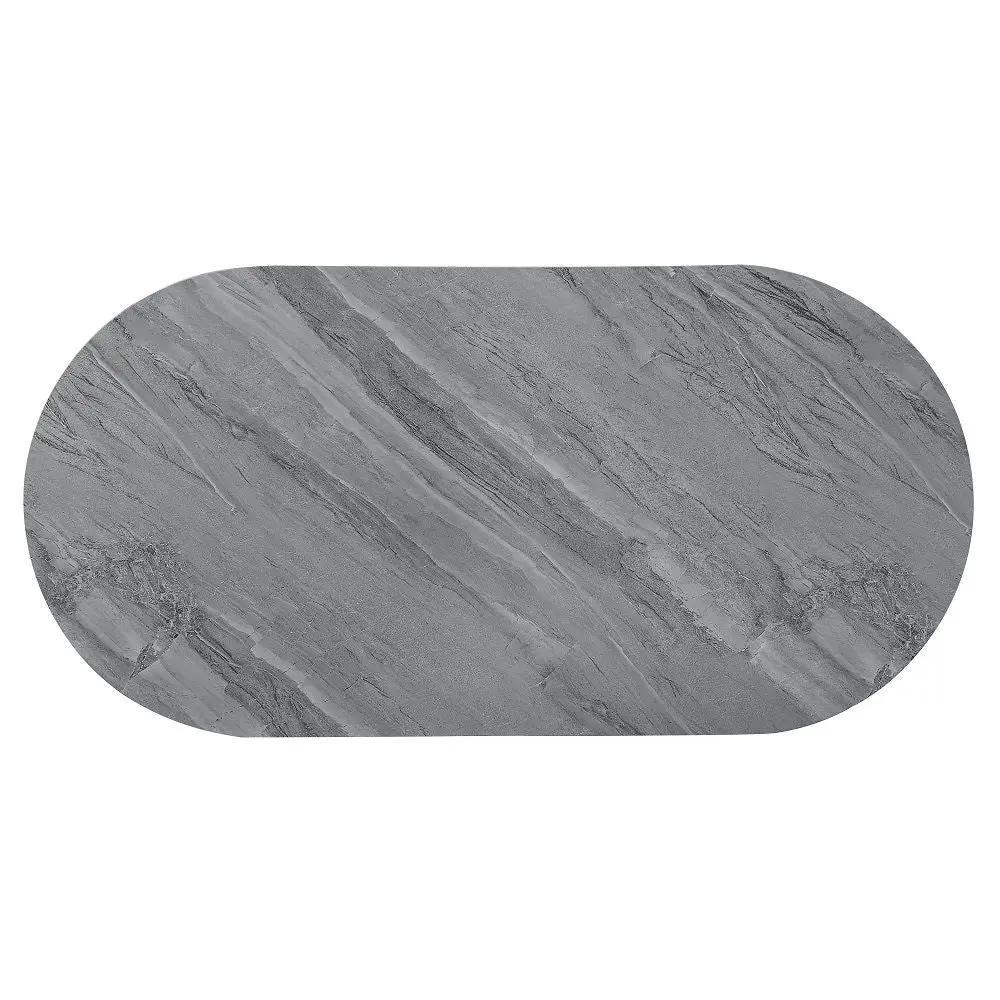 Yukino - Coffee Table - Gray High Gloss & Chrome by Unique Piece Furniture