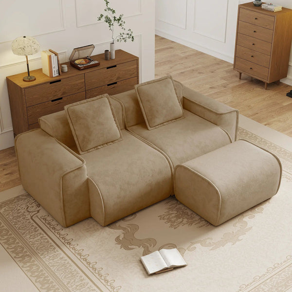 Streamlined Design Modular 2 Seat L Shape Sectional Sofa, photo 2 of 10