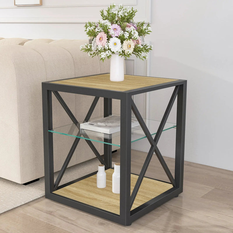 1 Piece Modern End Table Nightstand for Bedroom & Living Room by HouseOfZazla